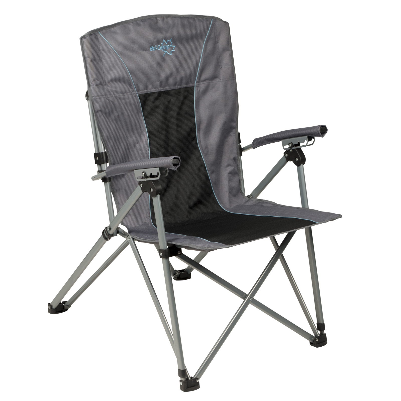 BO-CAMP Deluxe King Plus kampeerstoel, klapstoel, vissen, opvouwbare stoel, verstelbaar