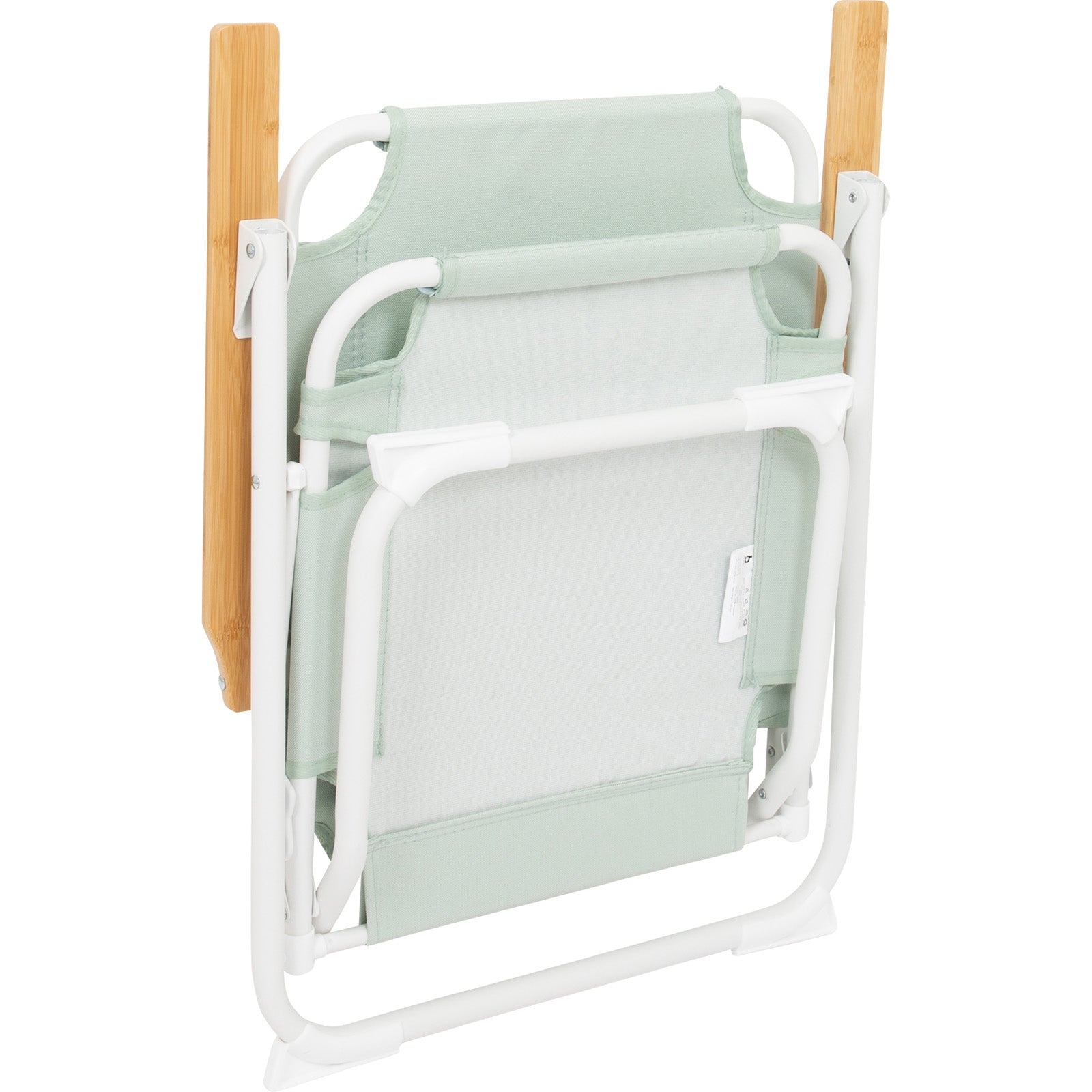 Chaise de camping pliante BO-CAMP Mosset M, aluminium et bois, 100 kg