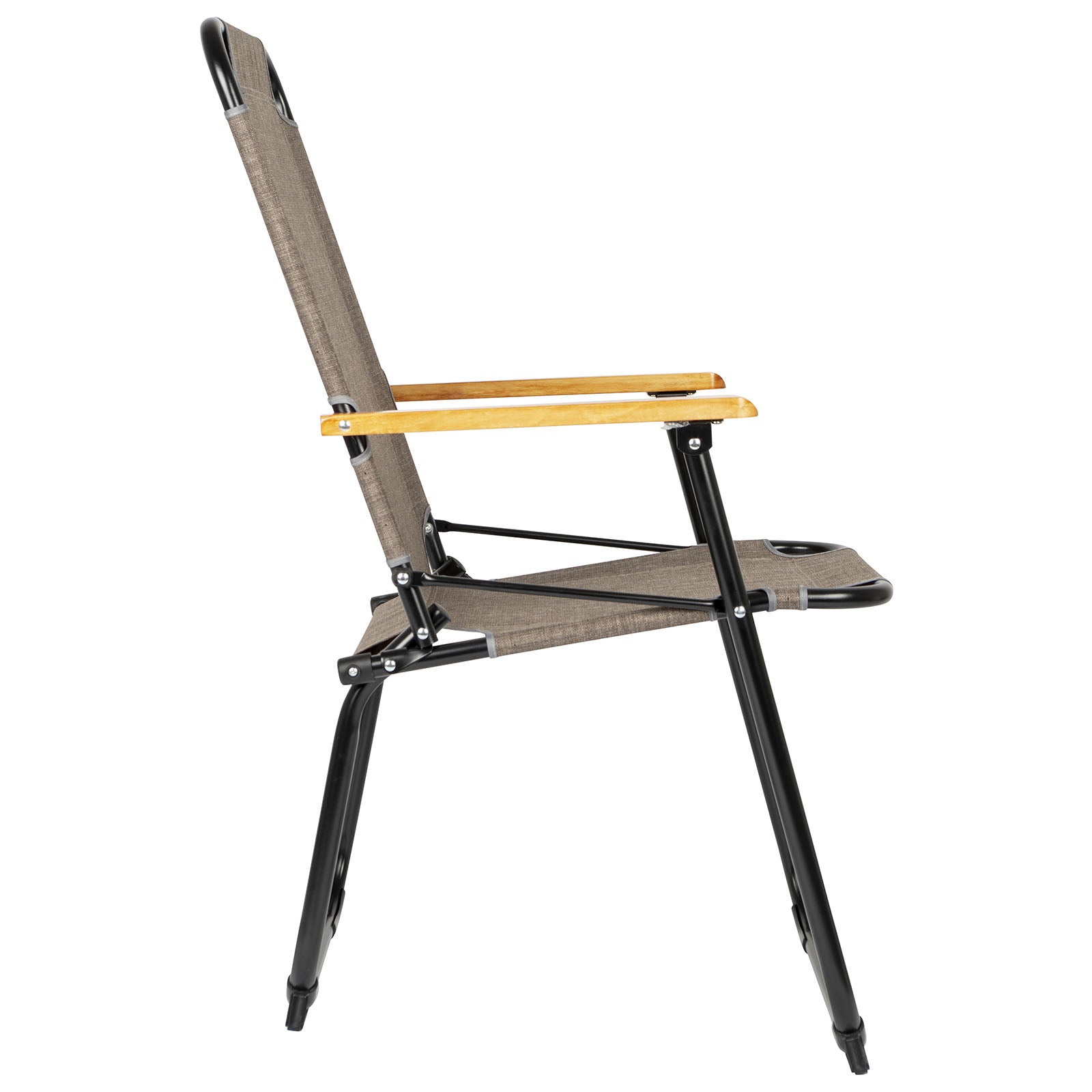 BO-CAMP Klapstoel Brixton - Campingstoel Vissersstoel Aluminium opvouwbaar 100 kg