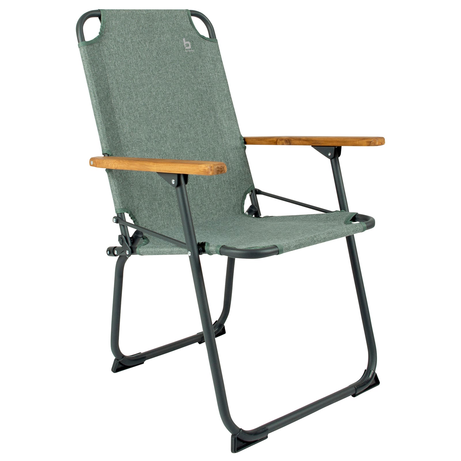 BO-CAMP Camping Chair Bushwick Garden Folding Chair Folding Chair Foldable Aluminium Wood 100kg