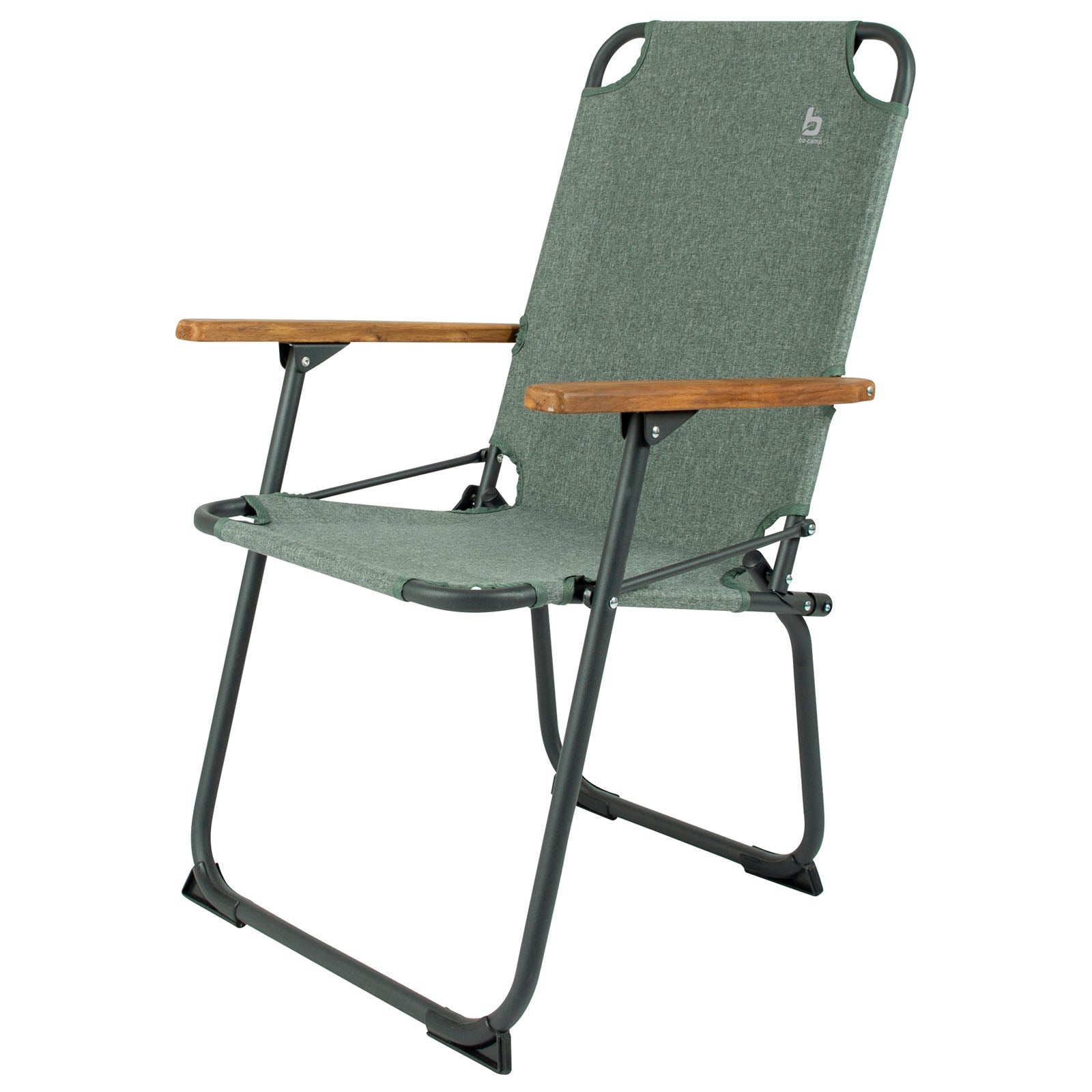 BO-CAMP Camping Chair Bushwick Garden Folding Chair Folding Chair Foldable Aluminium Wood 100kg
