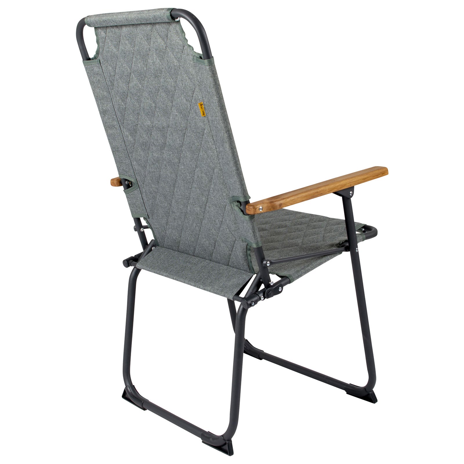 BO-CAMP kampeerstoel Jefferson tuinstoel klapstoel opvouwbare stoel aluminium hout 100 kg