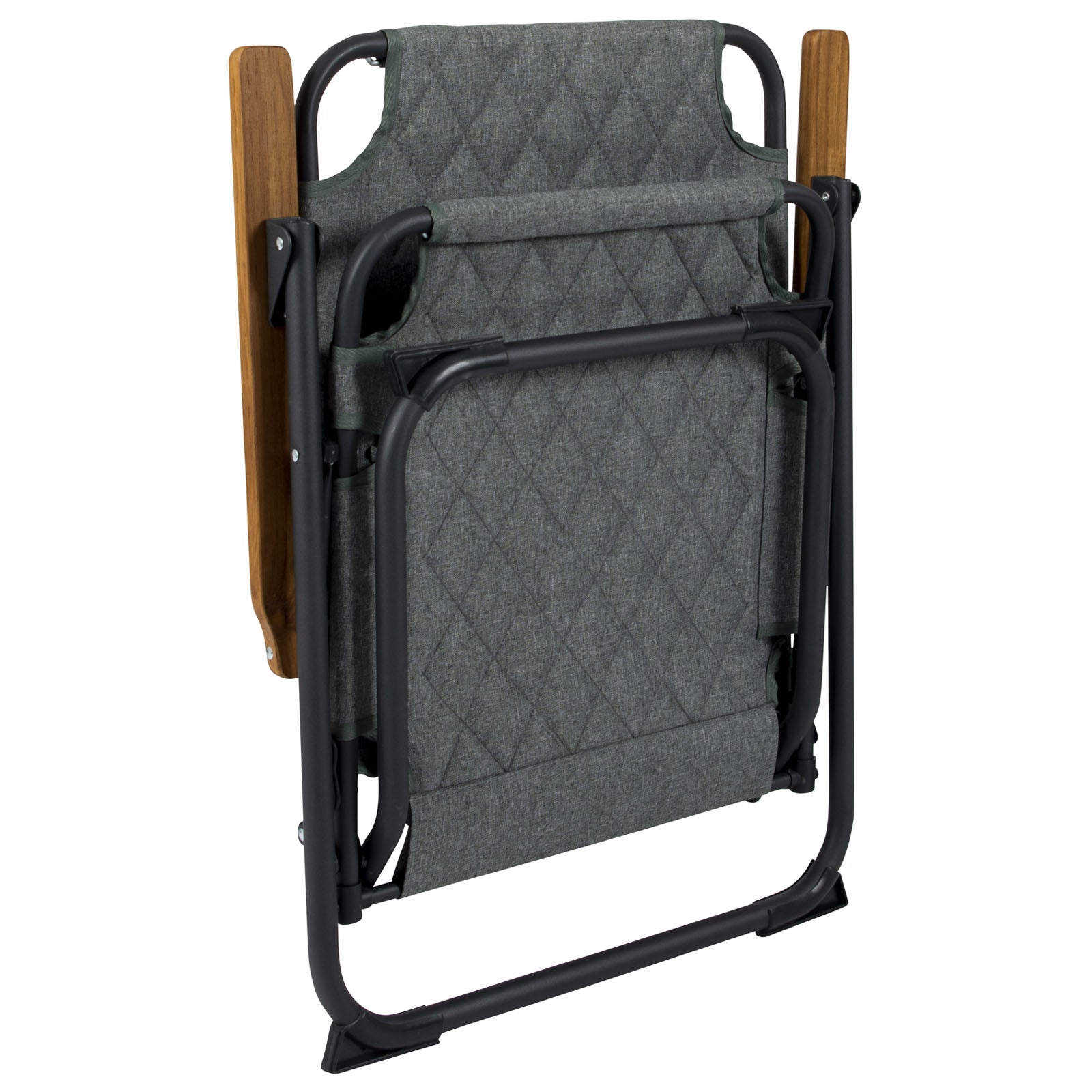 BO-CAMP Camping Chair Jefferson Garden Chair Folding Chair Aluminium Wood 100 kg