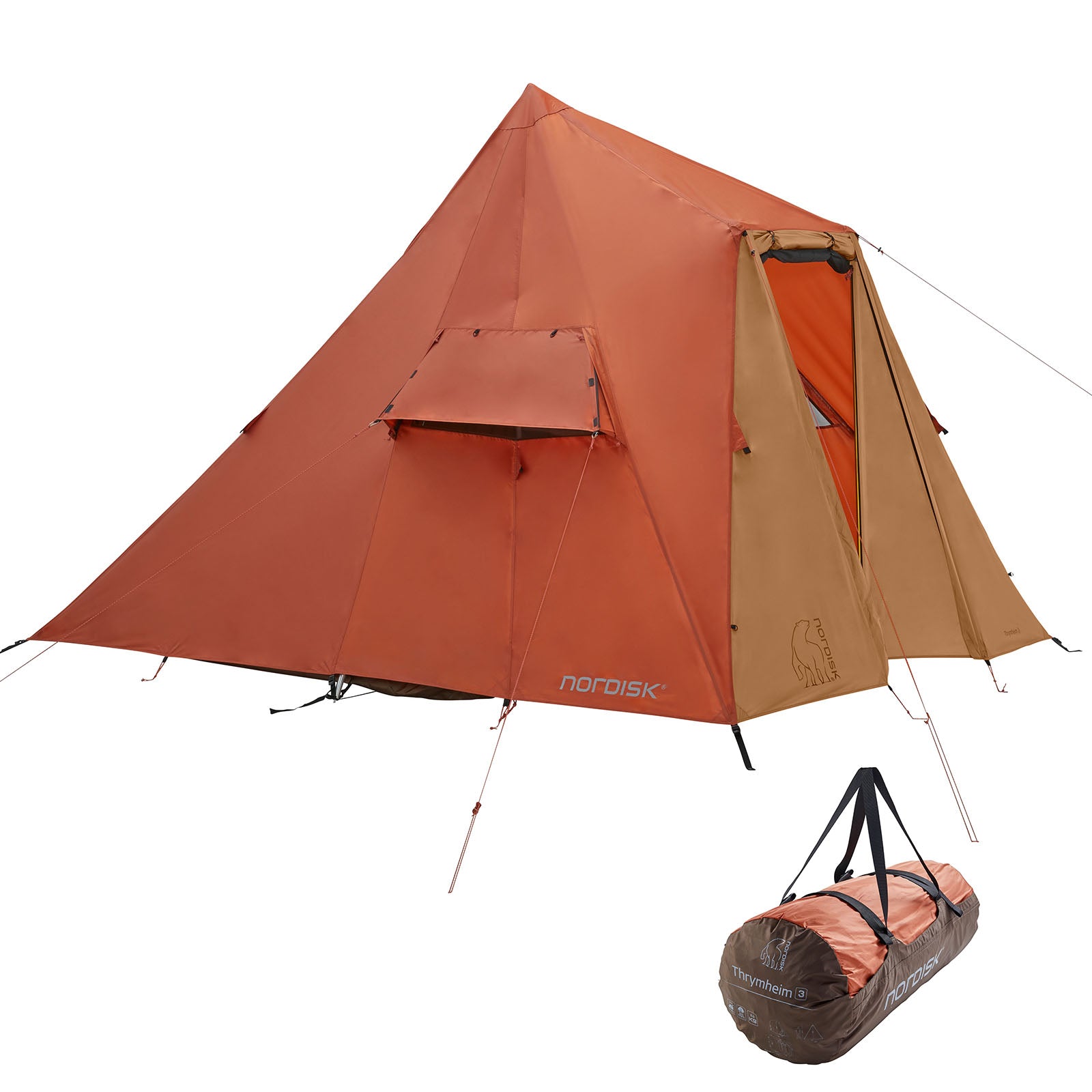 NORDISK House Tent Thrymheim 3 PU Persons Family First Tipi Wigwam Anteroom Alu