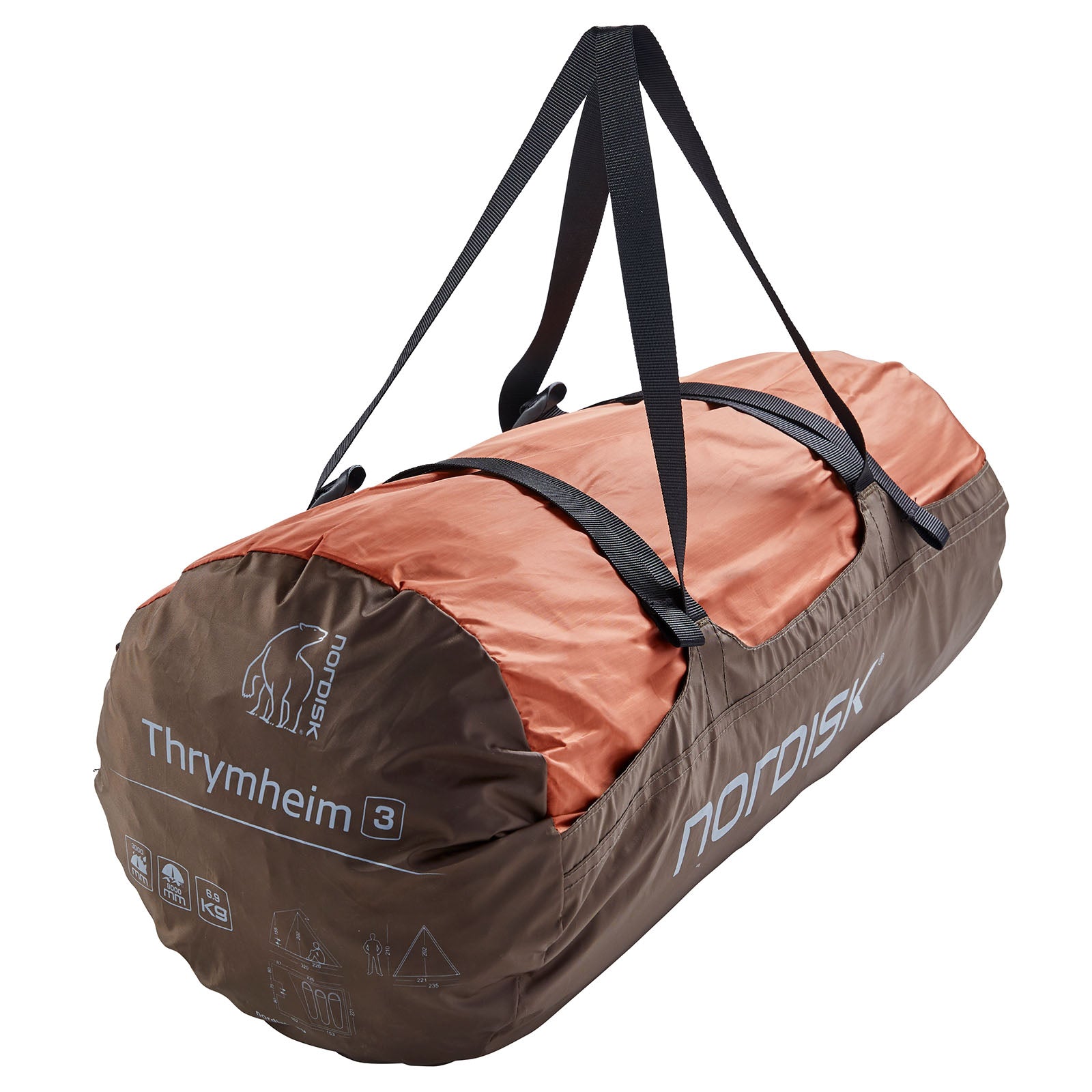 NORDISK Haus Zelt Thrymheim 3 PU Personen Familien First Tipi Wigwam Vorraum Alu