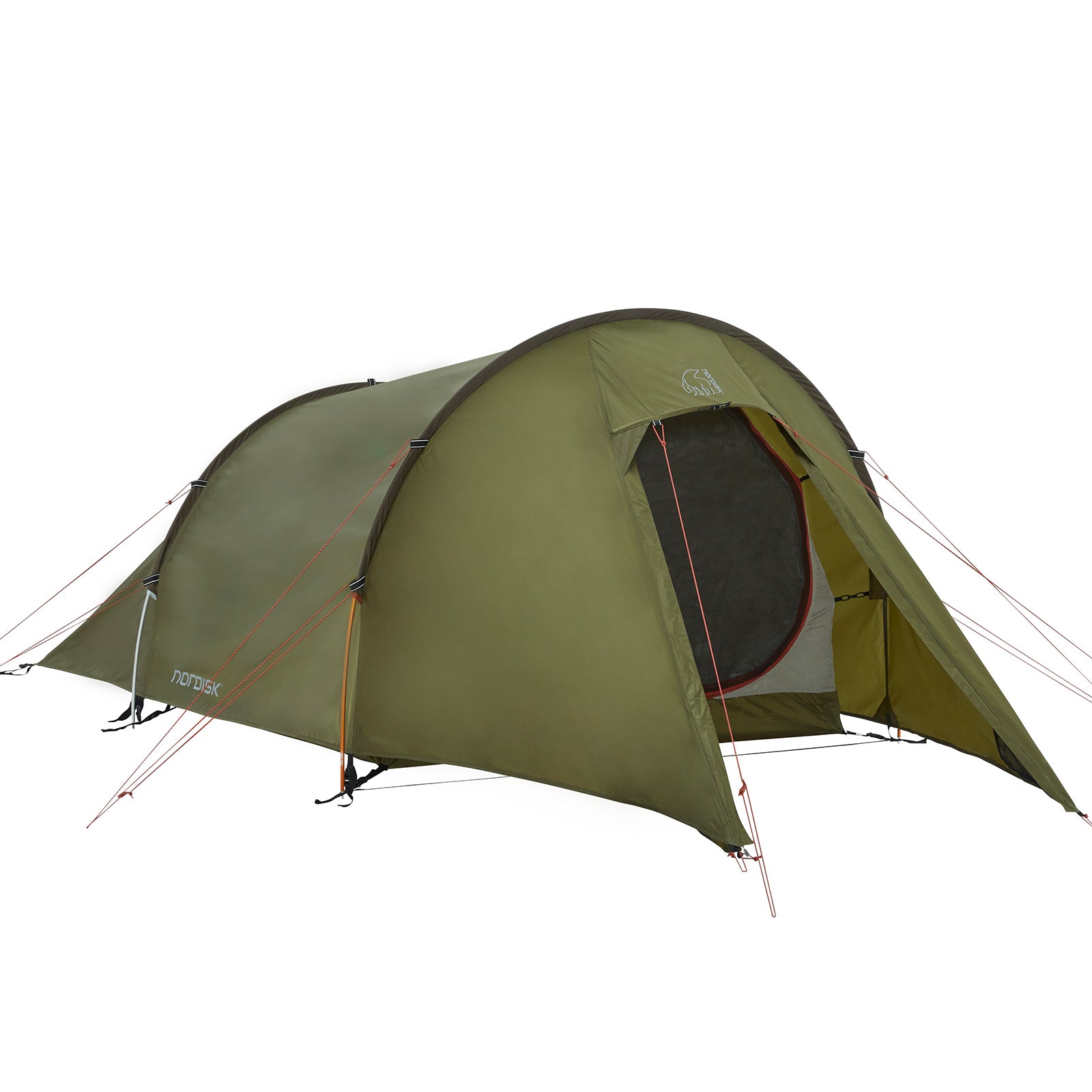 Tente de trekking NORDISK Halland pour 2 personnes, tente tunnel pour vélo, camping, légère