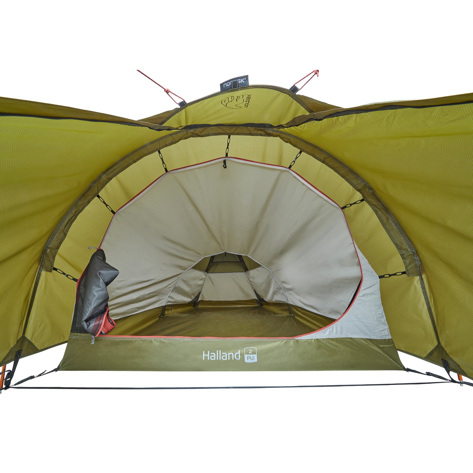 Tente de trekking NORDISK Halland pour 2 personnes, tente tunnel pour vélo, camping, légère