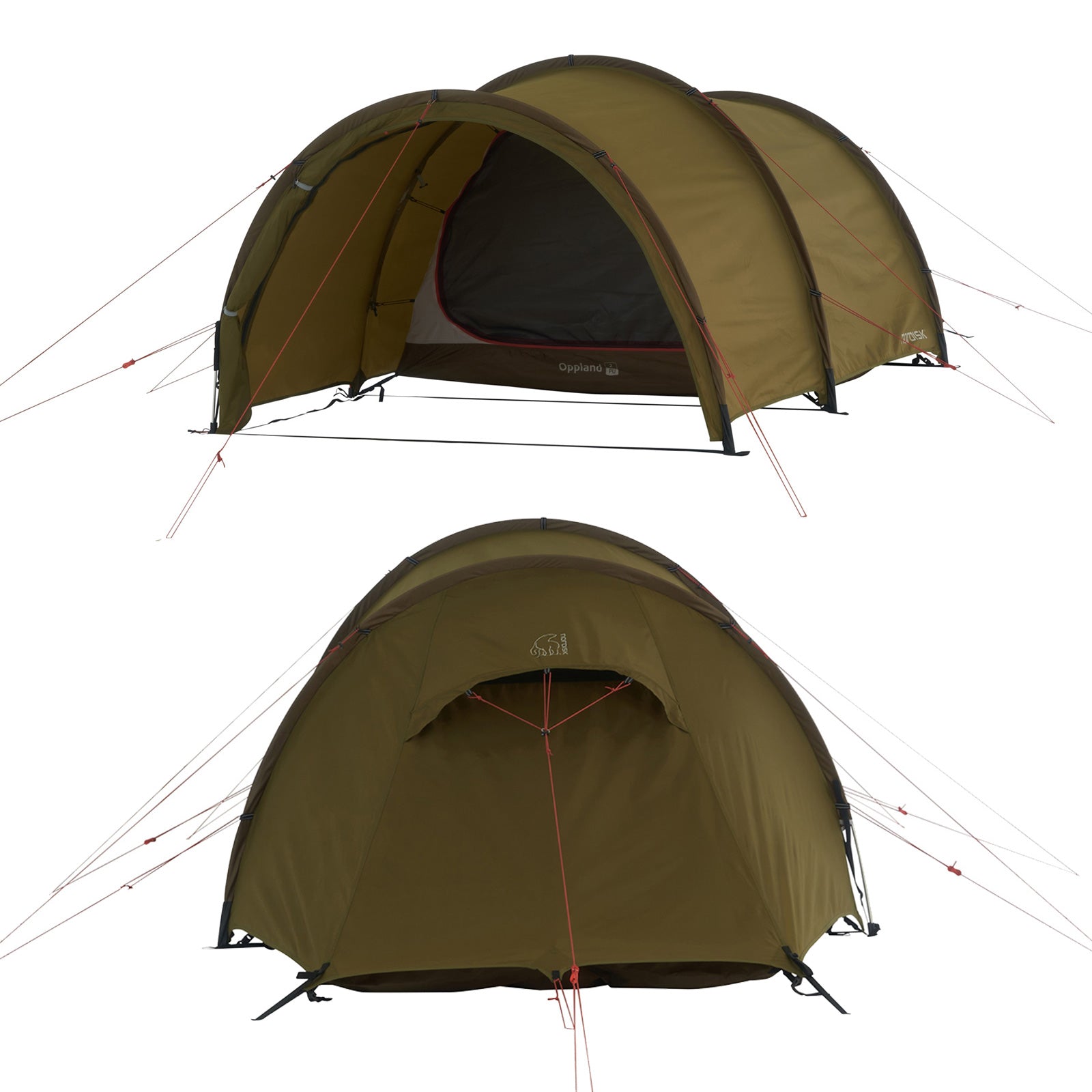 NORDISK Trekkingzelt Oppland 2 PU Personen Tunnel Zelt Camping Alu Leicht 3,9 kg