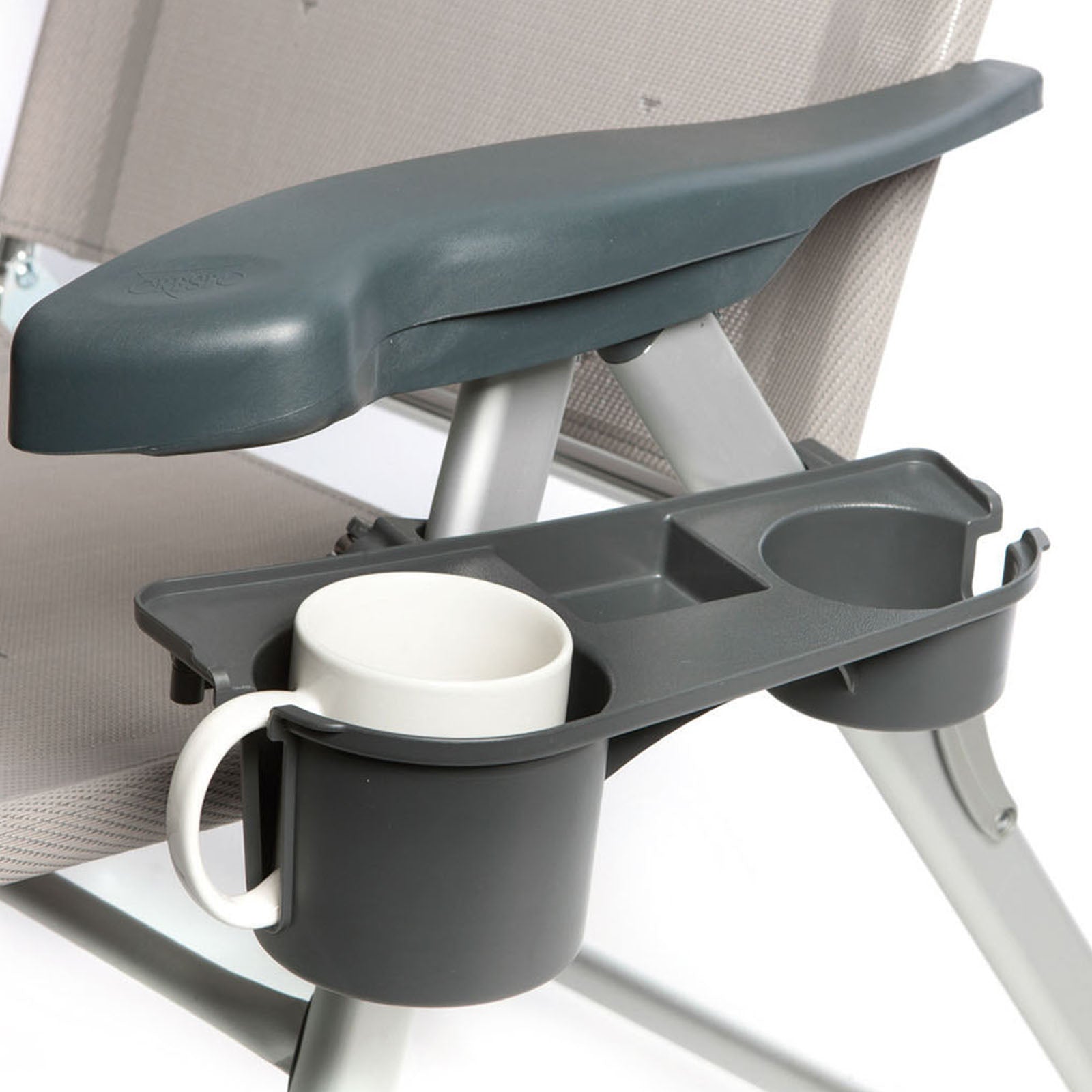 BO-CAMP Getränkehalter für Camping Stuhl Seiten Ablage Seitentisch Klappstuhl