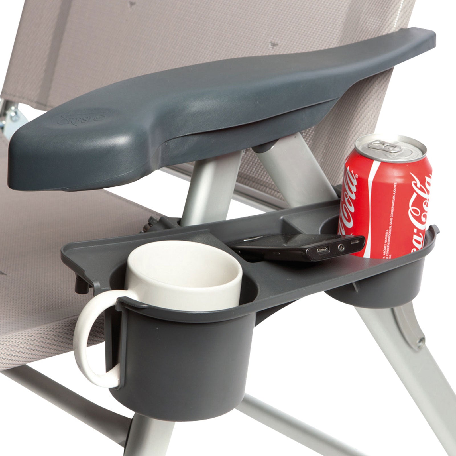 BO-CAMP cup holder for camping chair side shelf side table folding chair