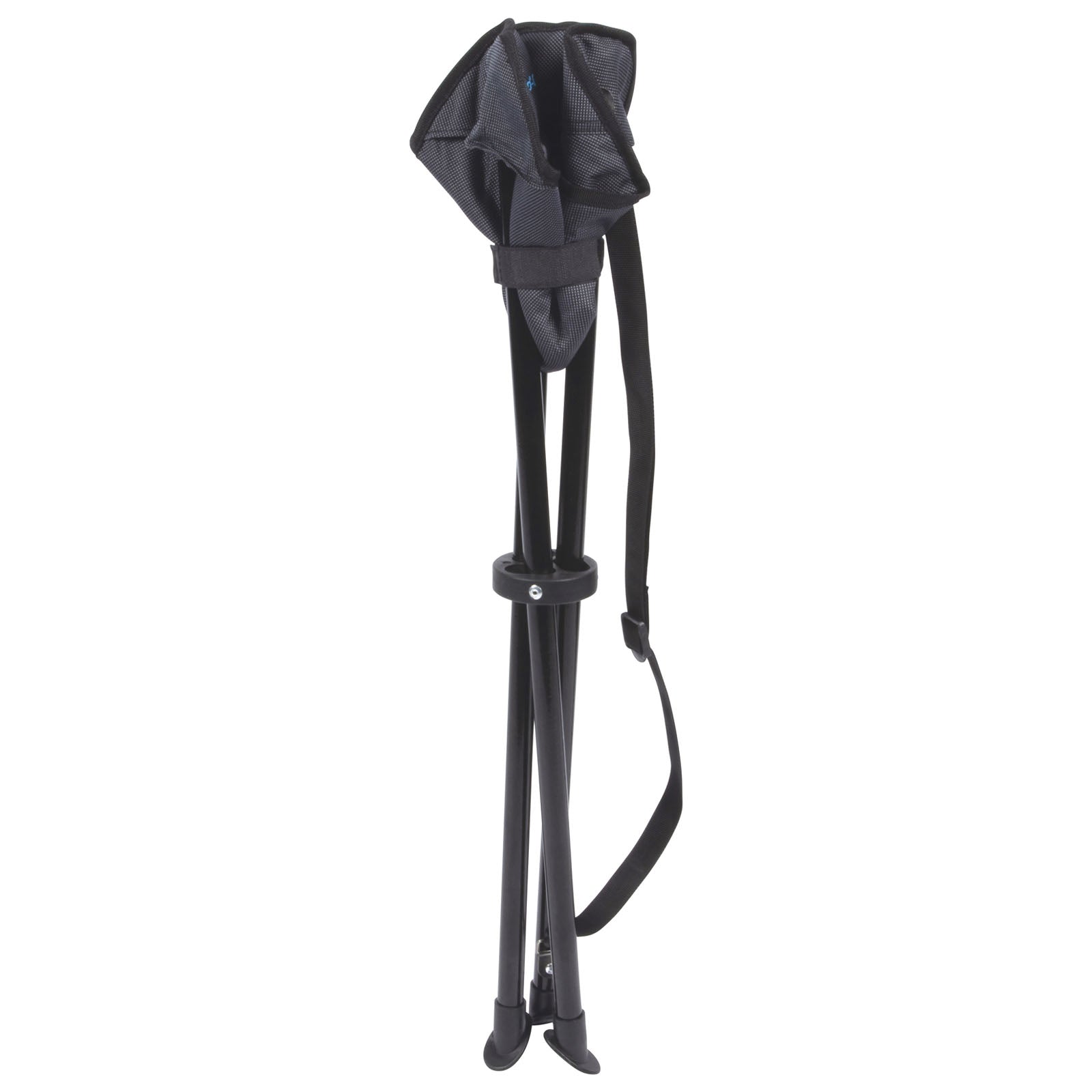 Tabouret trépied BO-CAMP XL - Tabouret haut pliant pour camping, pêche, 3 pieds, acier, 100 kg