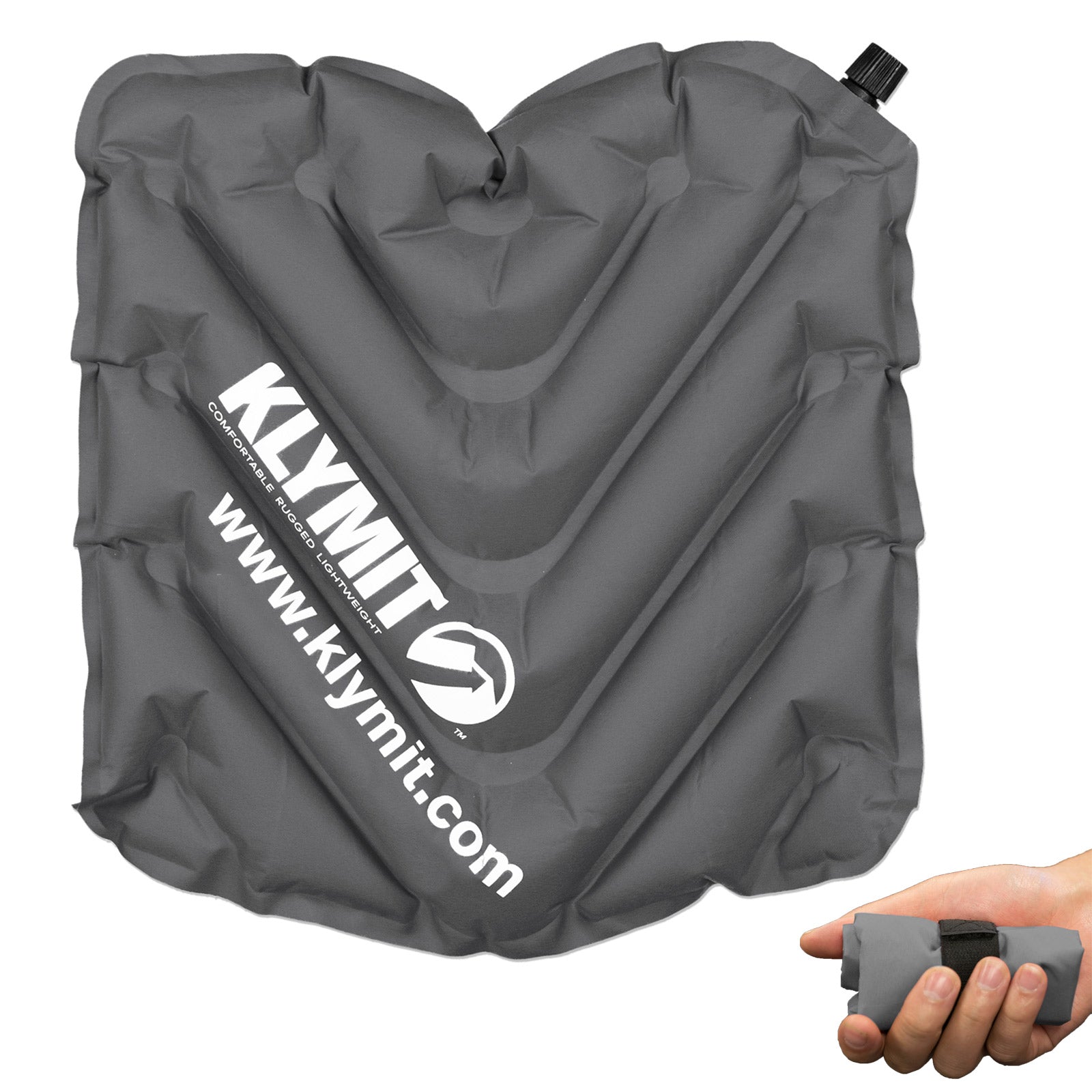 KLYMIT V Seat Mini Sitzkissen Thermo Camping Reise Kissen Aufblasbar 74 g Leicht
