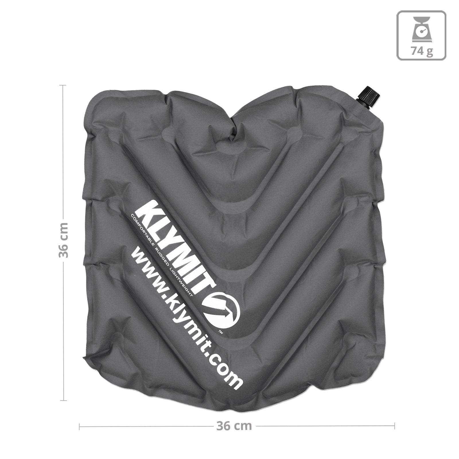 Coussin de siège KLYMIT V Seat Mini, coussin de voyage thermique gonflable, léger, 74 g