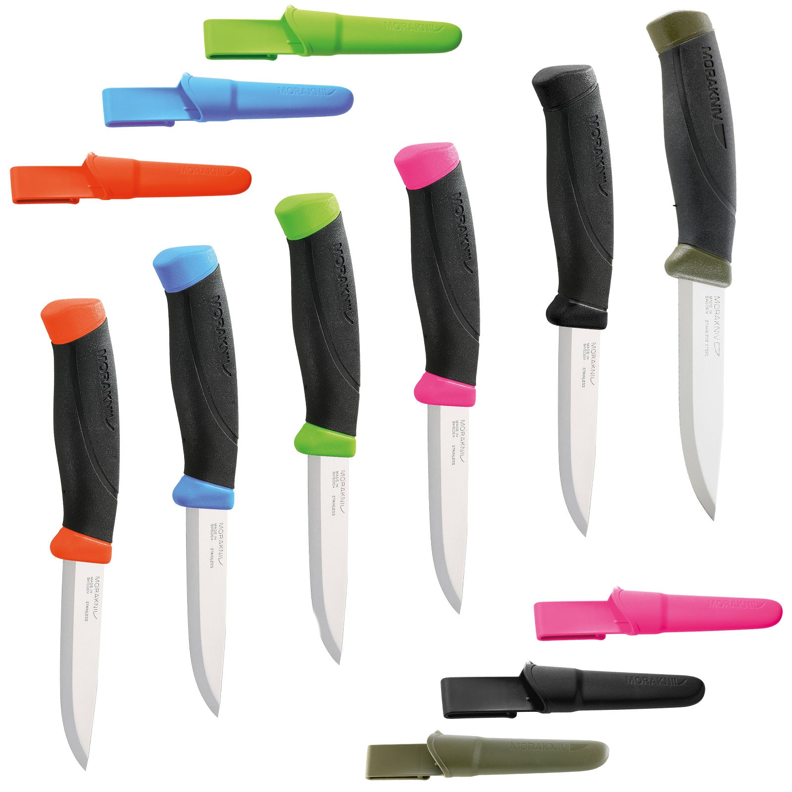 MORA Companion Messer Gürtelmesser Fischmesser Jagdmesser Taschenmesser 6 Farben