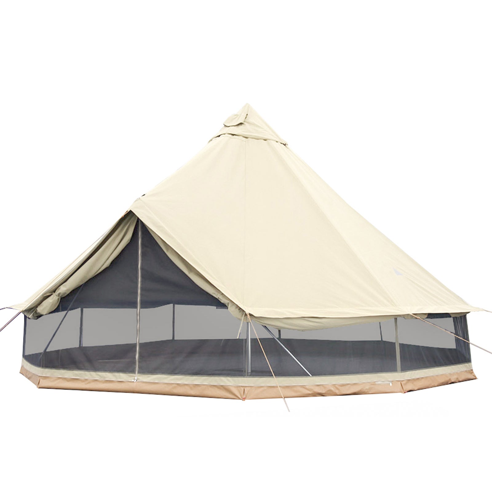 KINGCAMP Khan 500 Tipi Tent 8 Persons Tepee Family Tent Camping Tent Cotton