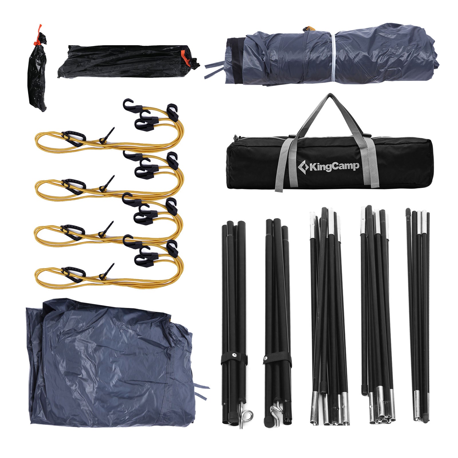 Tente arrière KINGCAMP Compass plus coupe-vent Tente avant pour bus VW SUV Van Gazebo Tarp