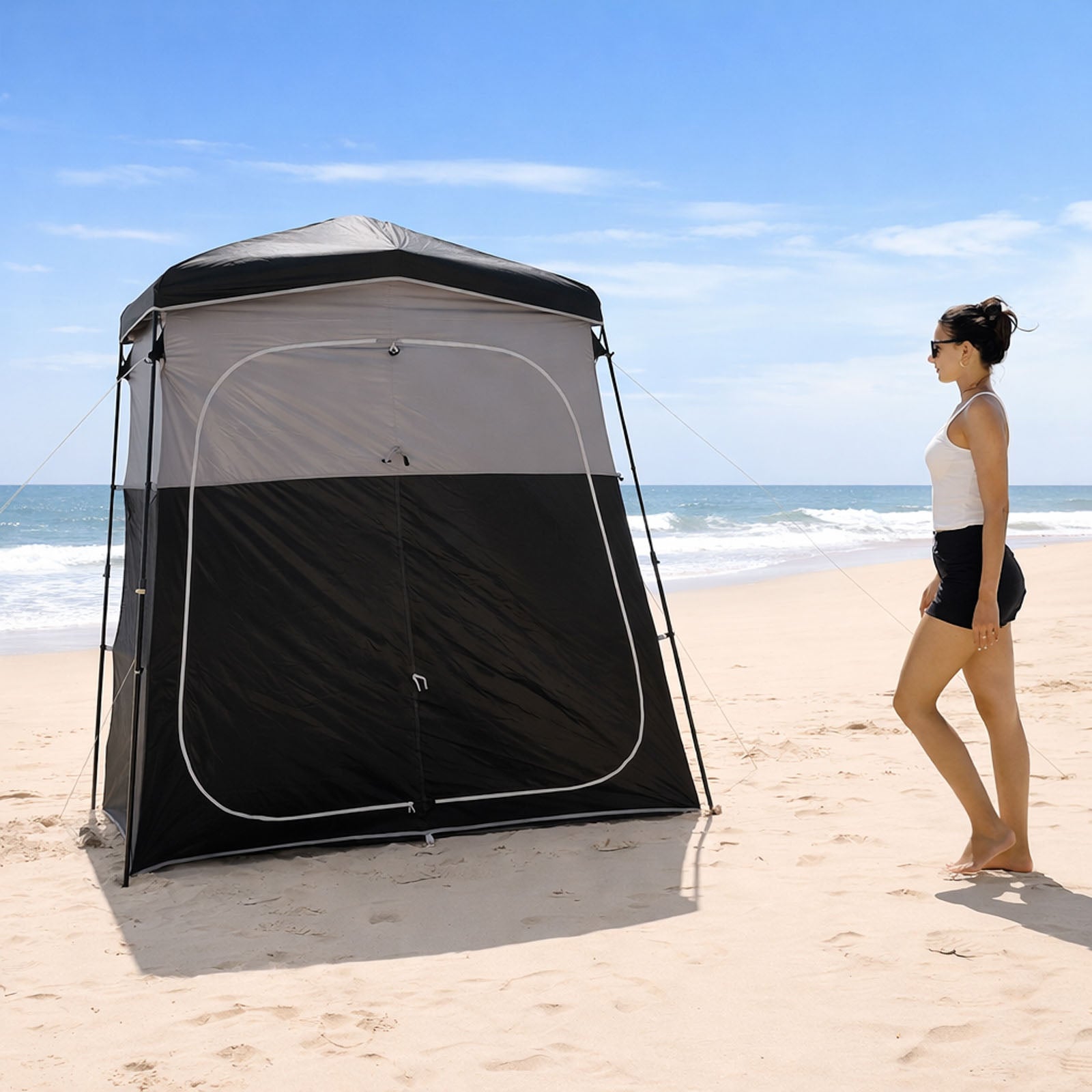 KINGCAMP Duschzelt Marasusa Q Double Camping Umkleidezelt WC Zelt 2 Personen