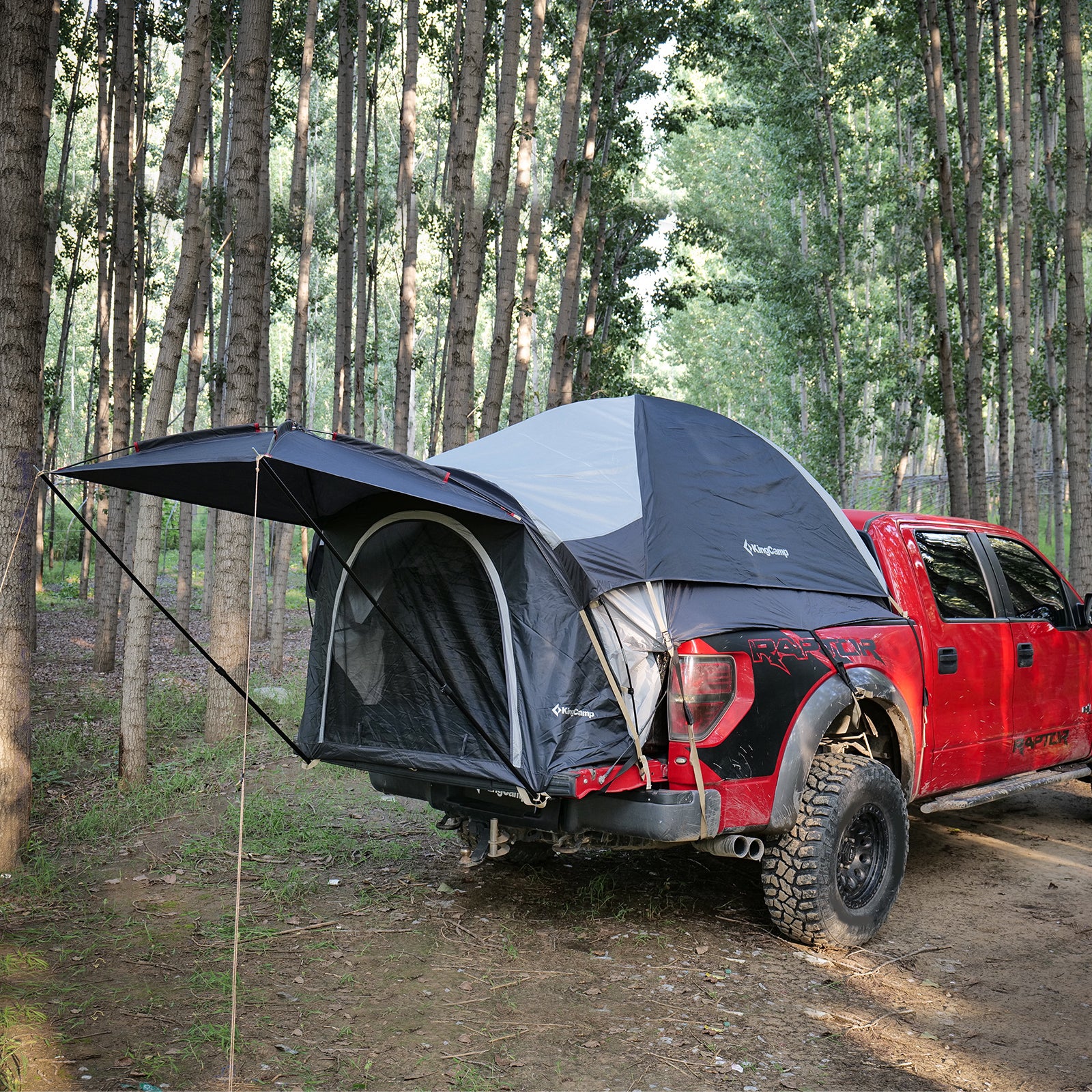 Tente de camionnette KINGCAMP pour 2 personnes, tente intérieure pour camionnette, camping