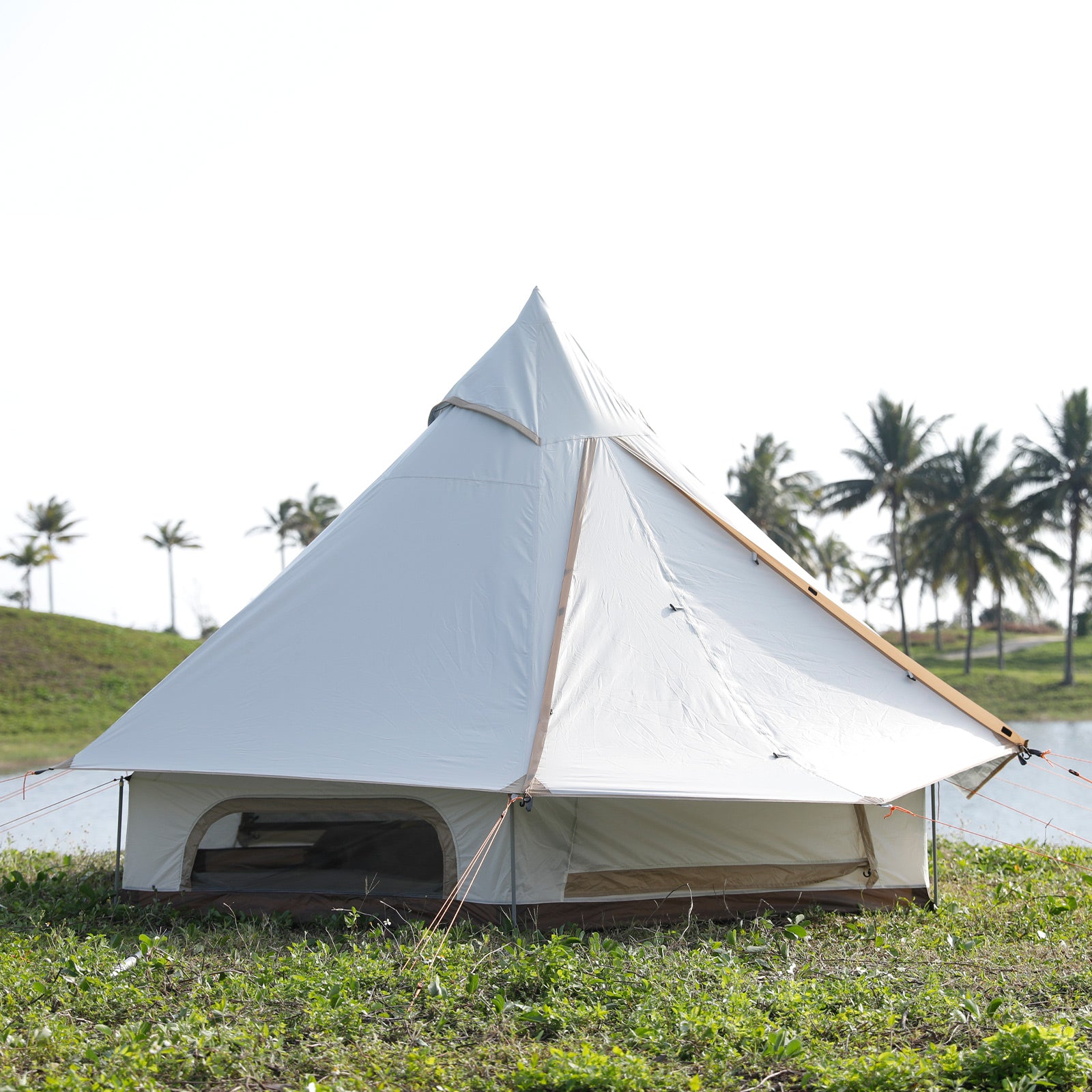 Tente Tipi Kingcamp Genghis 320 Tente de camping 2 personnes Pyramide Tipi Légère