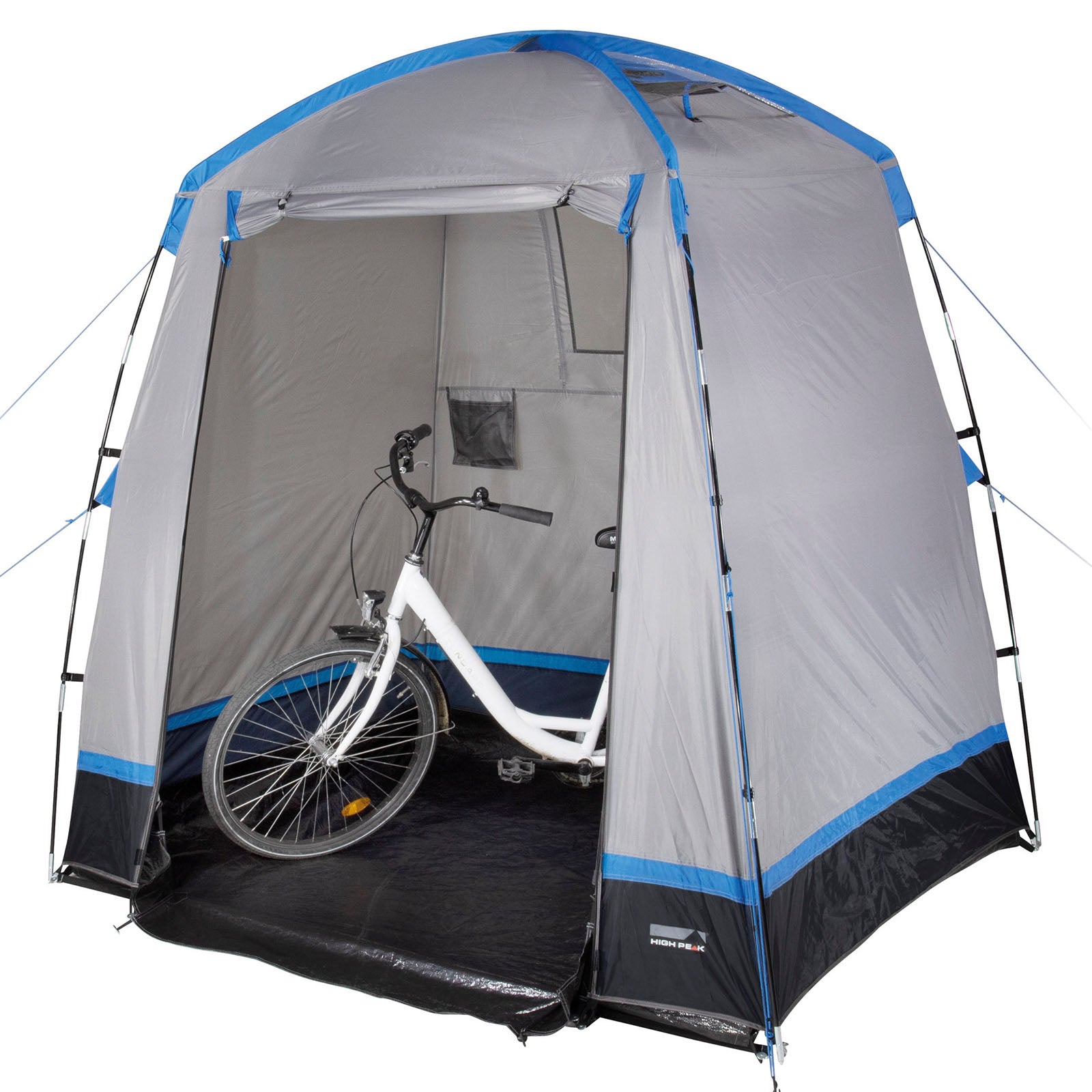 HIGH PEAK Lagerzelt Torbole Camping Küchen Dusch Beistell Fahrrad Zelt Umkleide