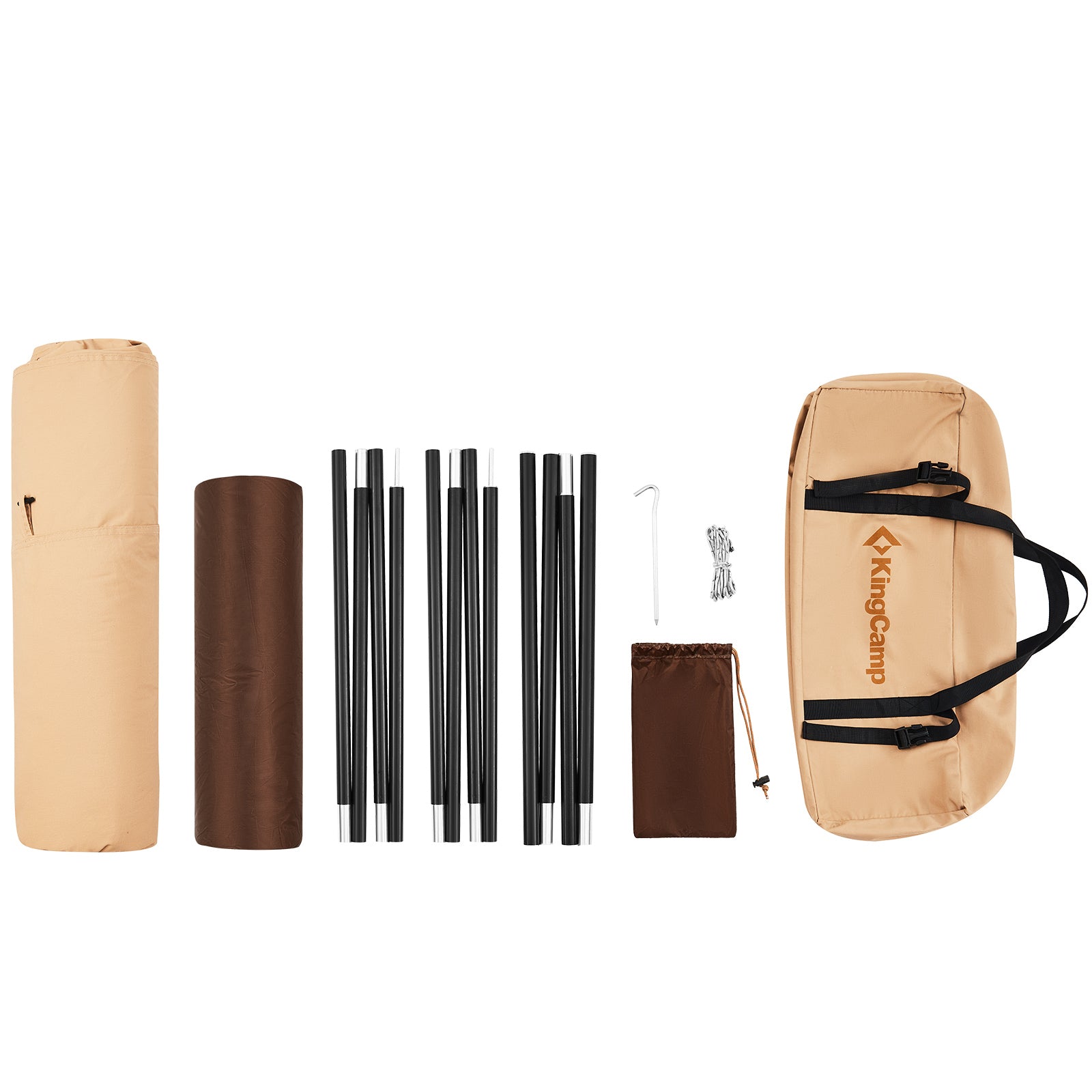 KINGCAMP Tipi Torino 2 Personen Trekking Tepee Haus Zelt Tippi Camping Baumwolle