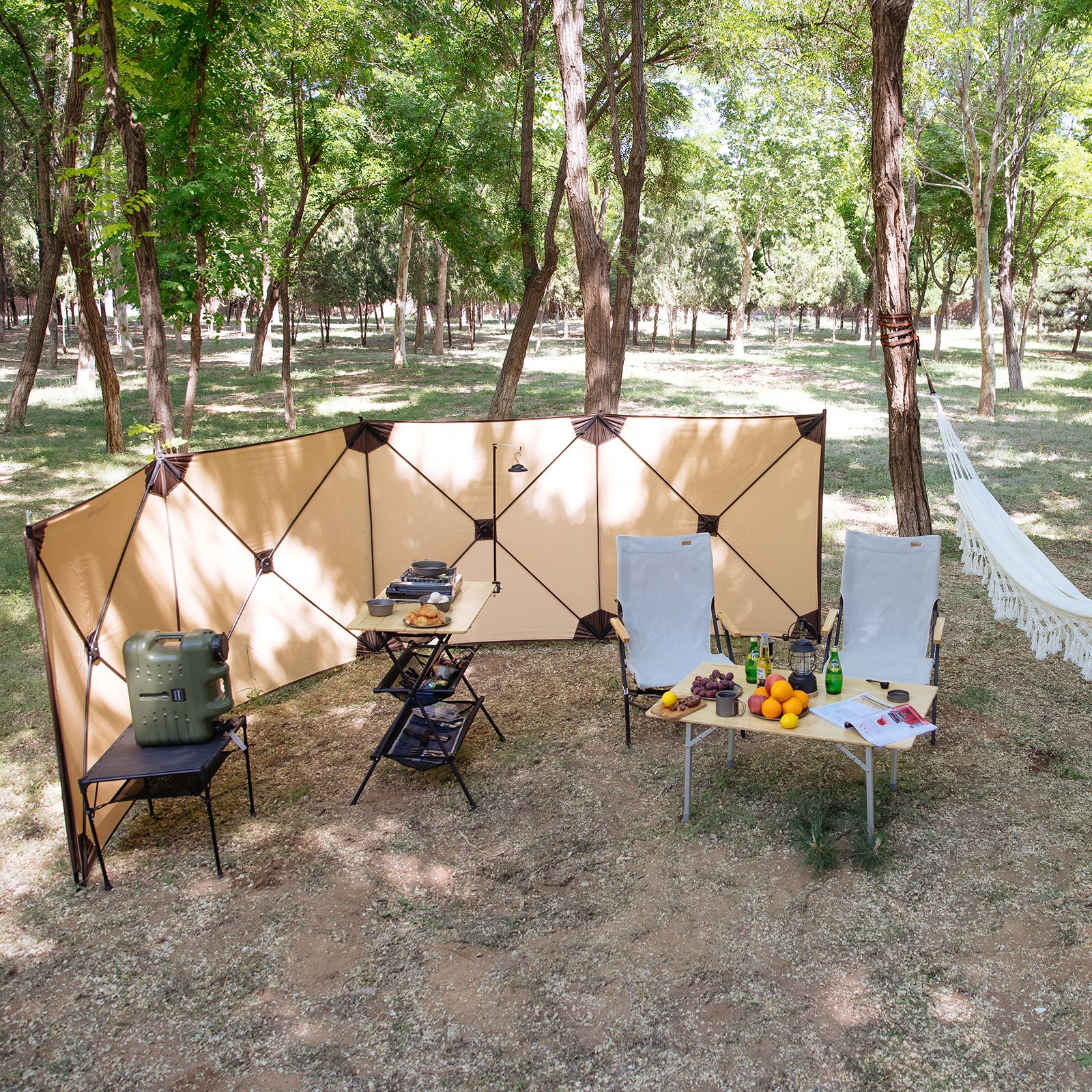 KINGCAMP Camping Windschutz Camden Quick Up XL Strand Zelt Sichtschutz 500x125