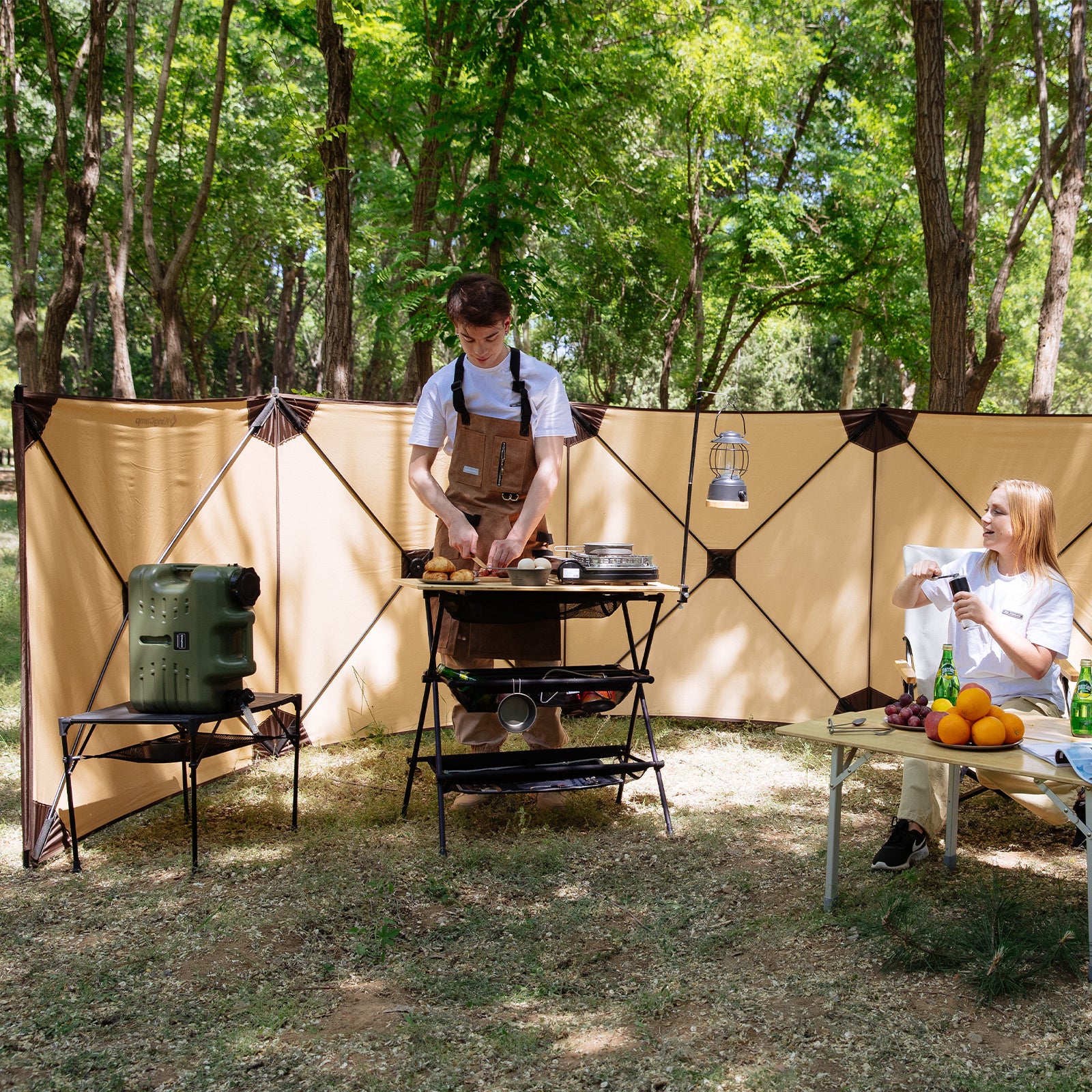 KINGCAMP Camping Windschutz Camden Quick Up XL Strand Zelt Sichtschutz 500x125