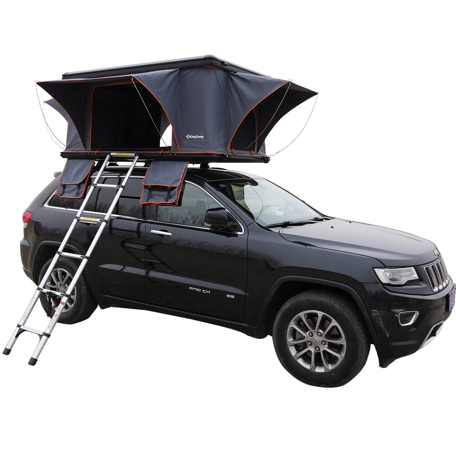 KINGCAMP Car Roof Tent Boundless 2 Person Hard Shell Roof Tent Automatic Box