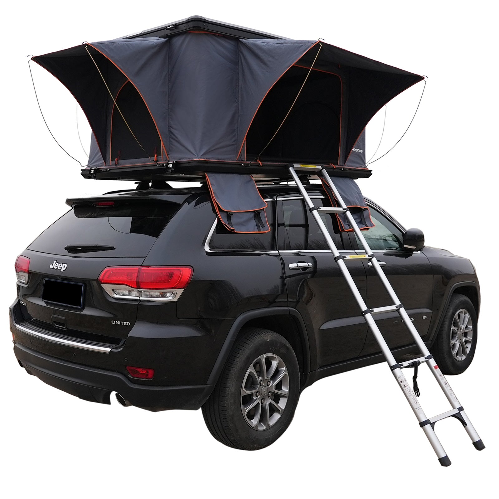 KINGCAMP Car Roof Tent Boundless 2 Person Hard Shell Roof Tent Automatic Box