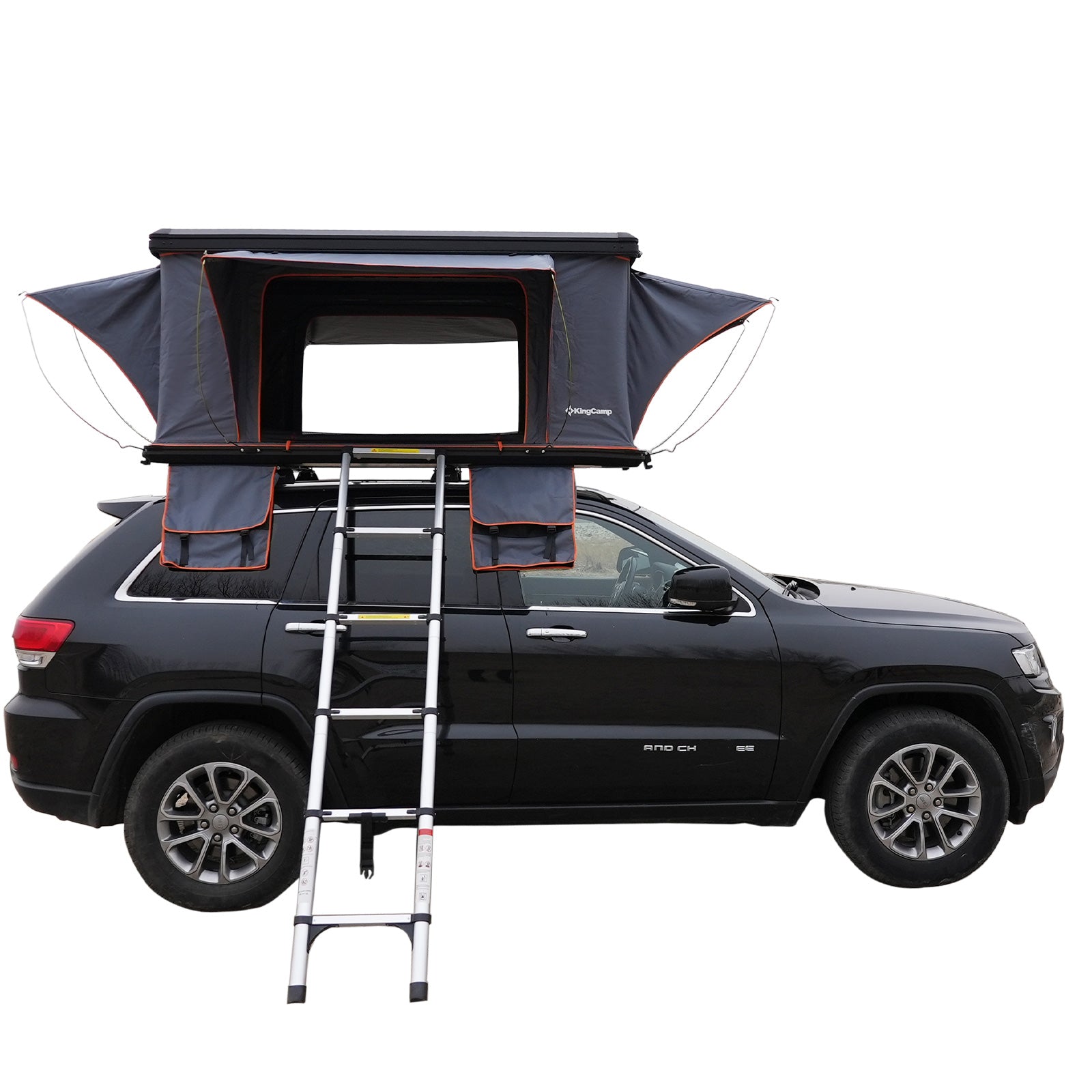 KINGCAMP Car Roof Tent Boundless 2 Person Hard Shell Roof Tent Automatic Box