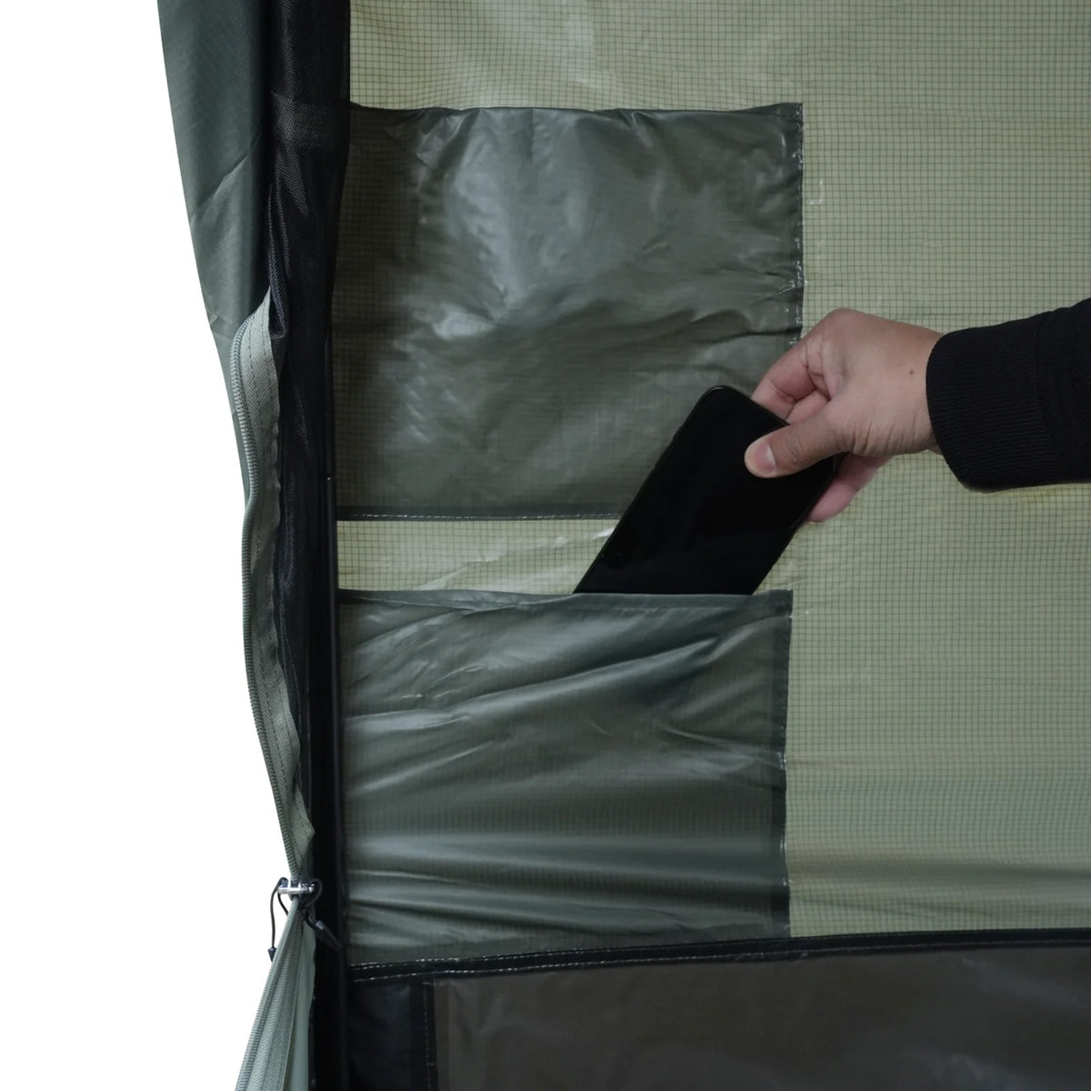 KINGCAMP Pinehouse III-tent, familietent voor 5 personen, katoenen kampeertent