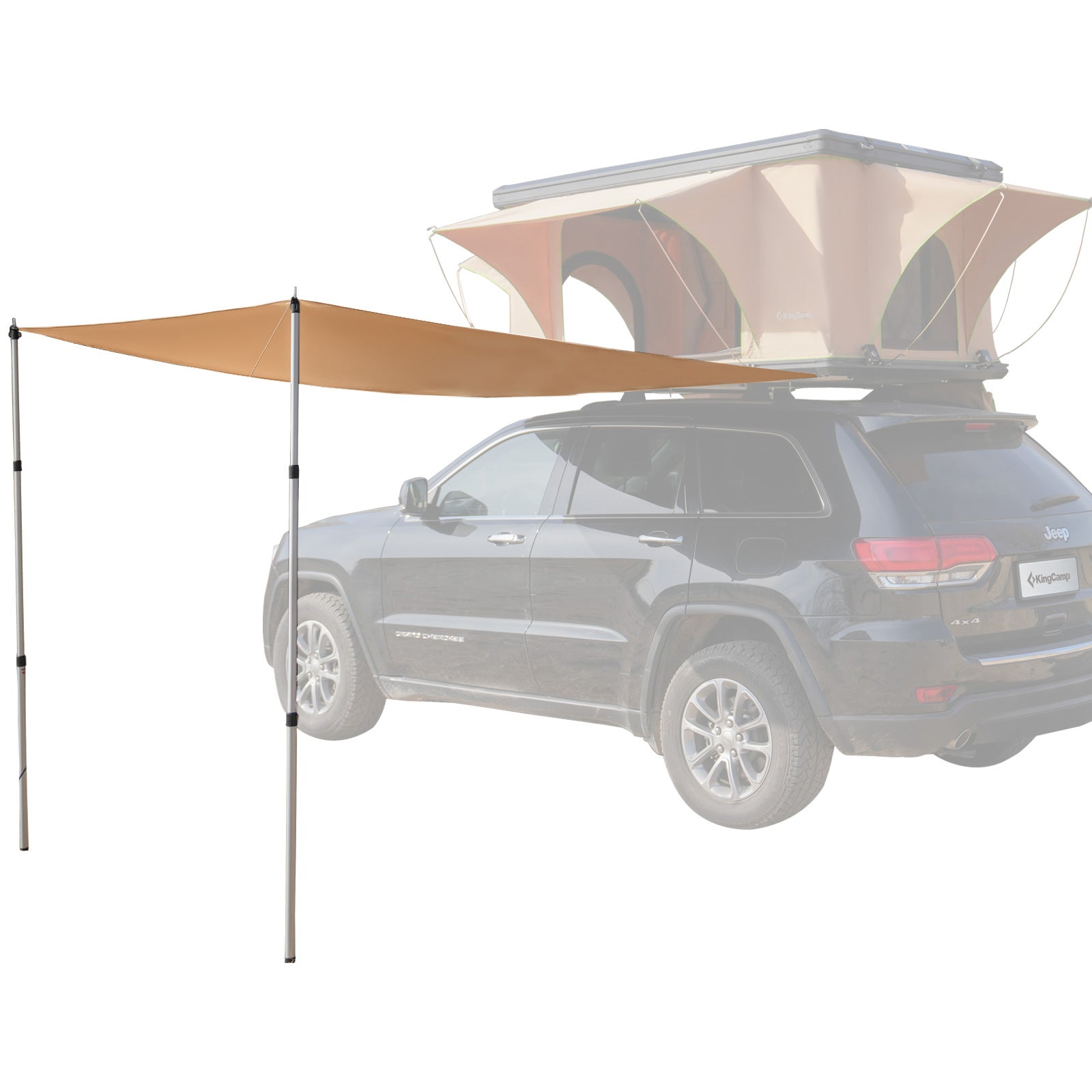 KINGCAMP Rooftop Tarp Für Dachzelt Sonnensegel Camping Zelt Wind Schut