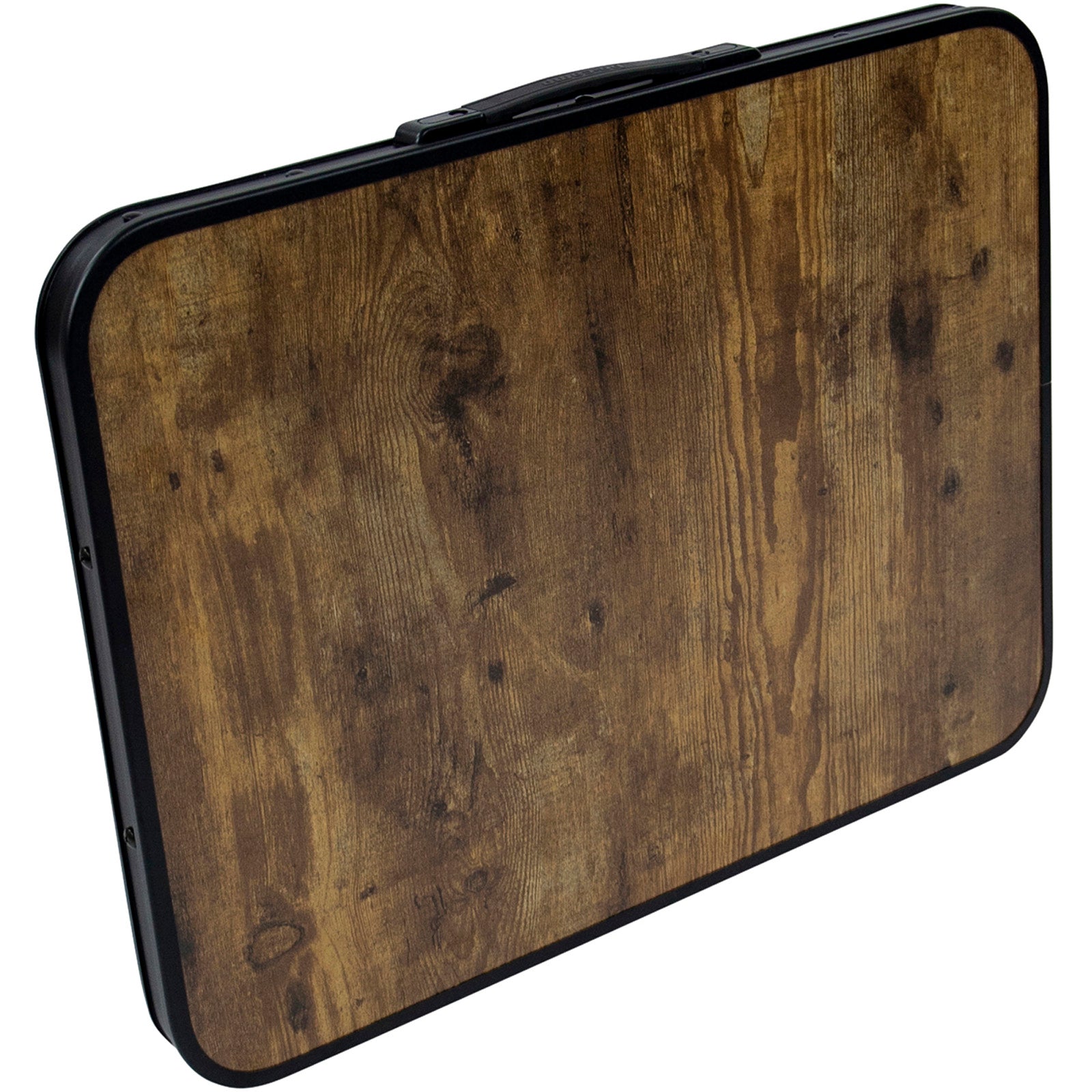BO-CAMP Kampeertafel Woodbine Klaptafel Bijzettafel Verstelbaar Lichtgewicht Hout