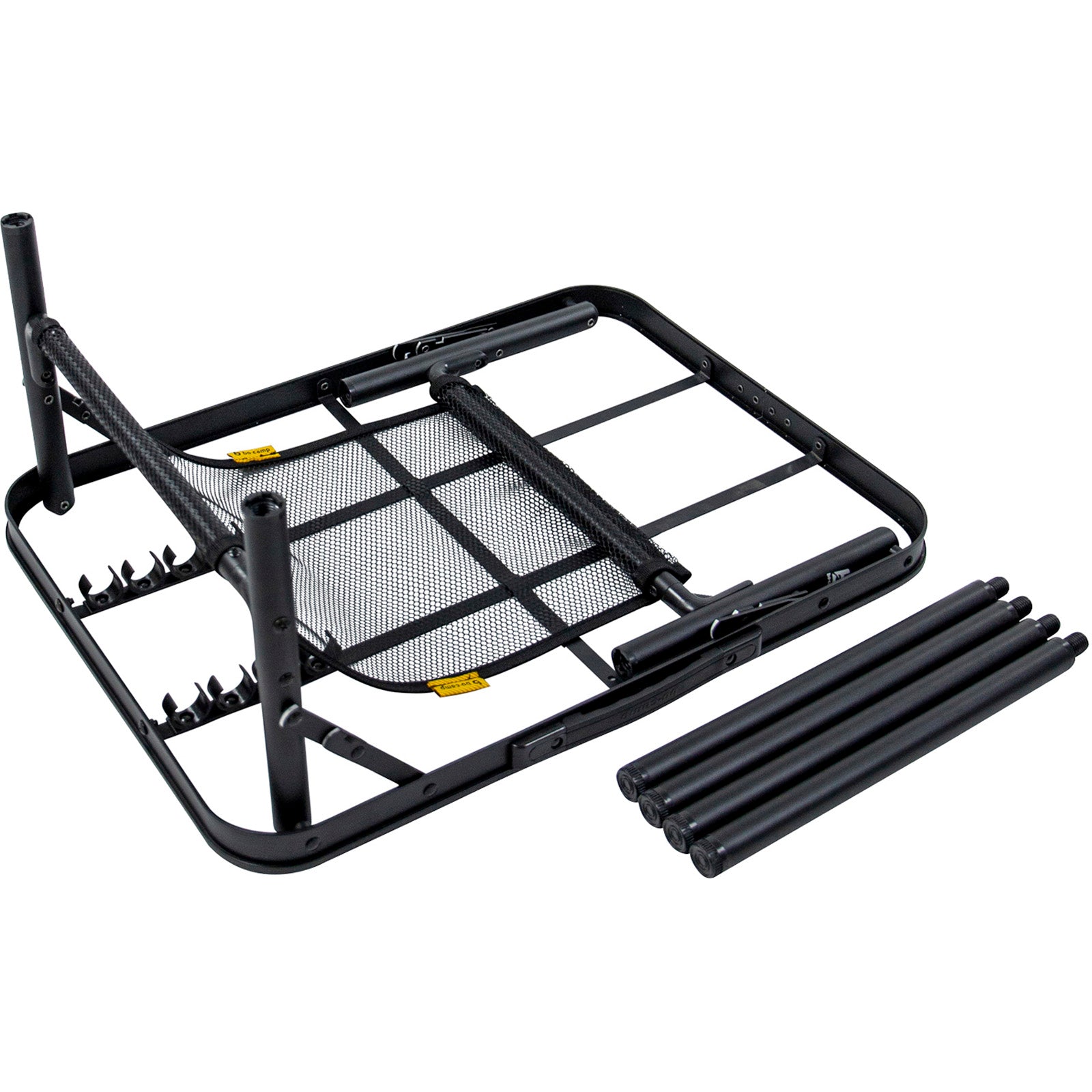 BO-CAMP Campingtisch Woodbine Klapptisch Beistelltisch Verstellbar Leicht Holz