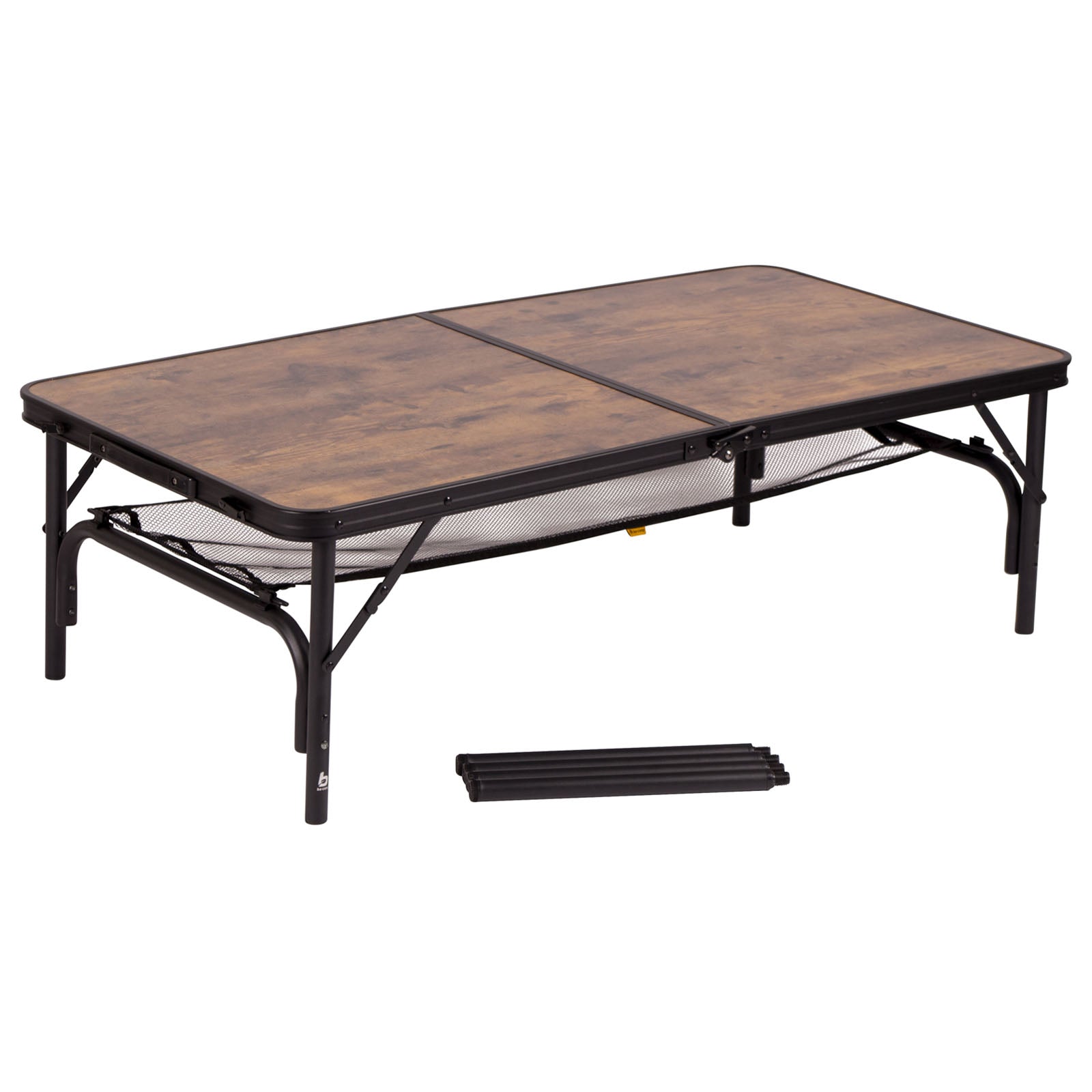 BO-CAMP Camping Suitcase Table Greene Folding Table Folding Table Foldable Aluminum 2 Heights
