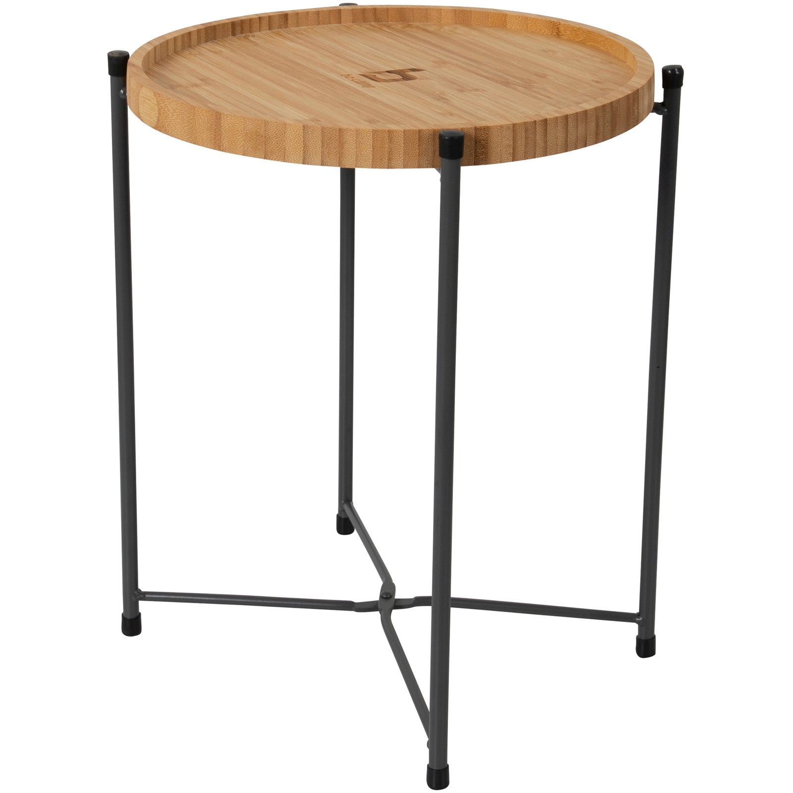 Table d'appoint de camping BO-CAMP Carnaby M plateau BBQ table pliante en bois de bambou
