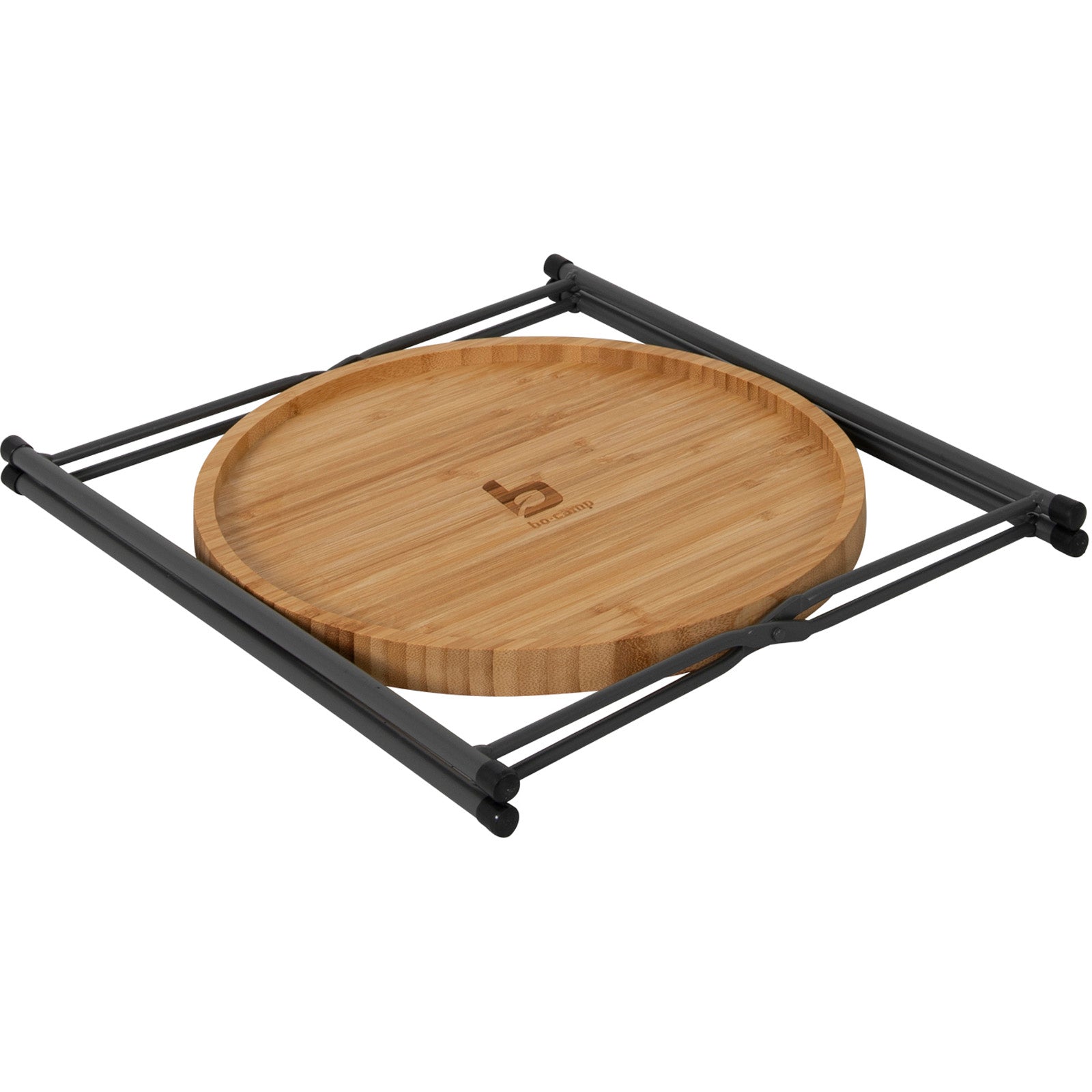 BO-CAMP Campingtisch Beistelltisch Carnaby M Tablett BBQ Klapptisch Bambus Holz