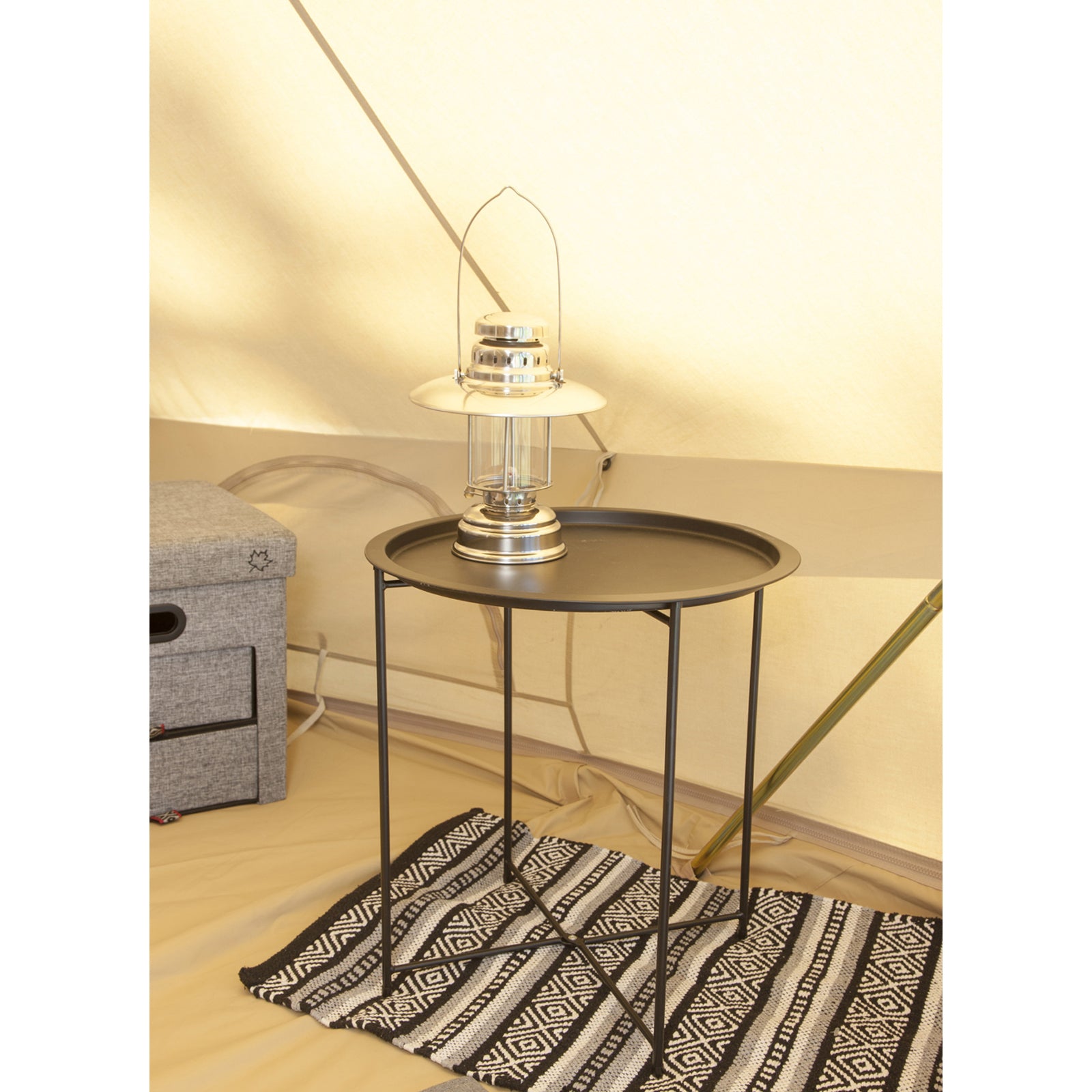 BO-CAMP Side Table Harlem Tray Camping Garden Folding Table Grill BBQ 46x50