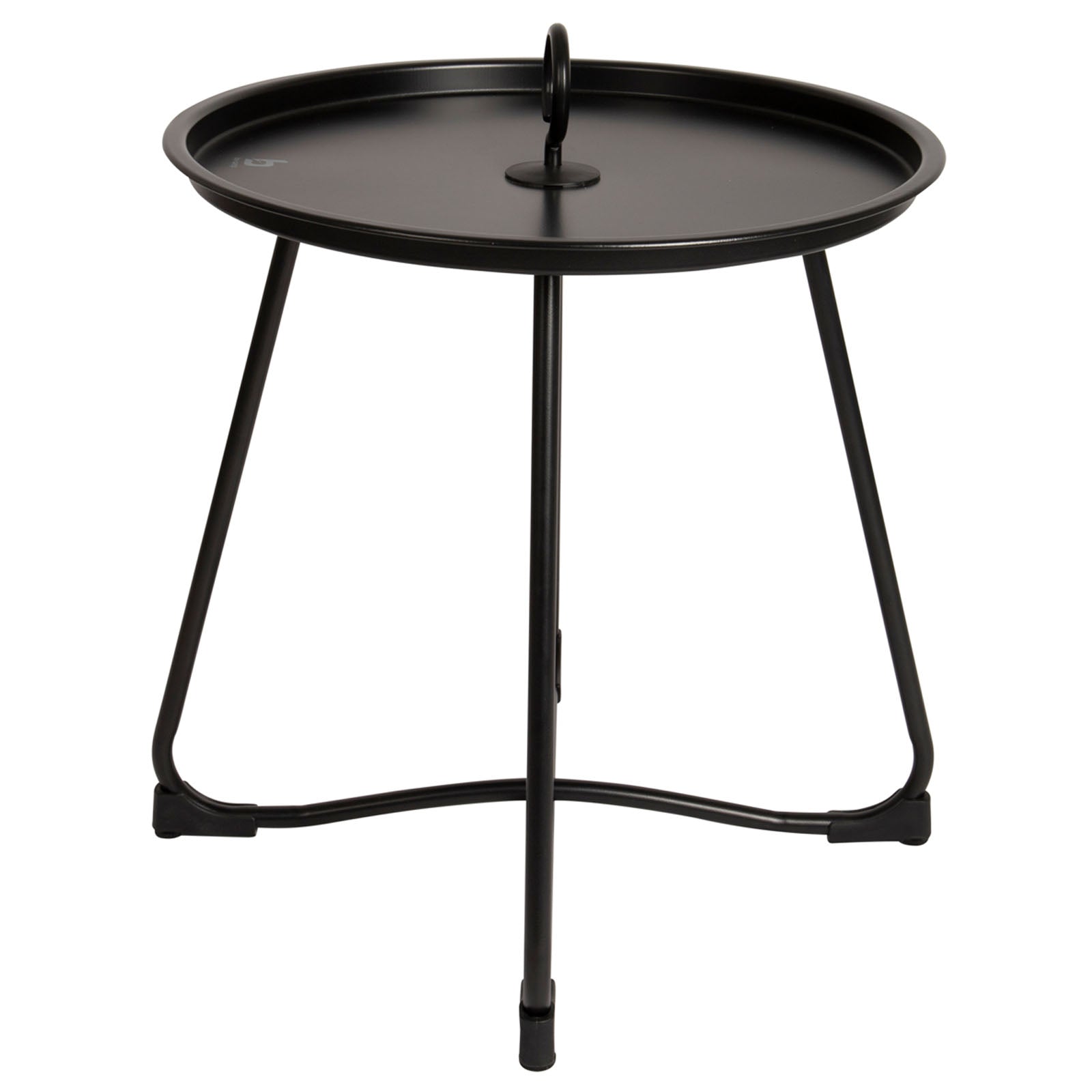 BO-CAMP Industrial Garden Side Table Palmetto Tray Camping Folding Table Ø45