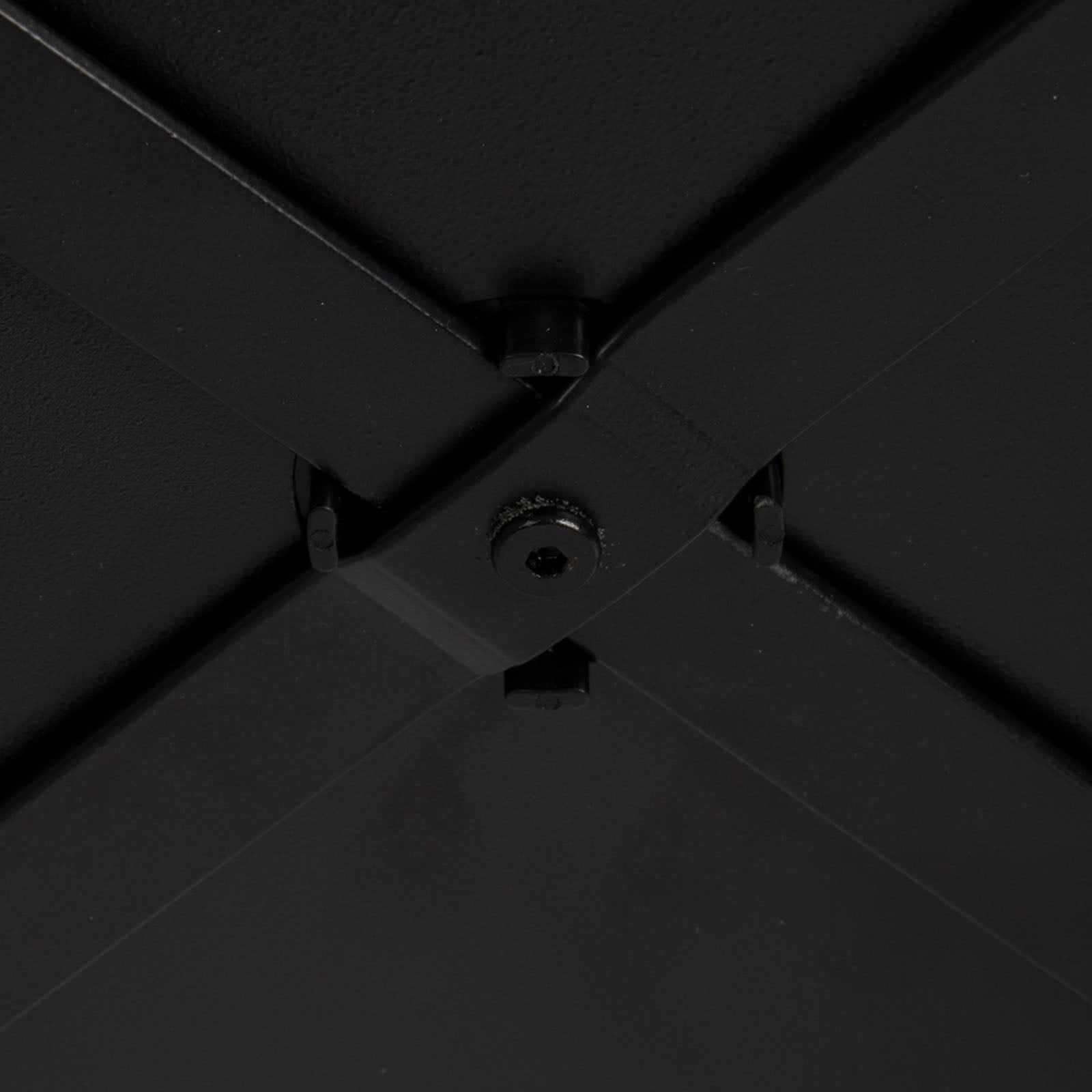 BO-CAMP Industrial Garden Side Table Palmetto Tray Camping Folding Table Ø45