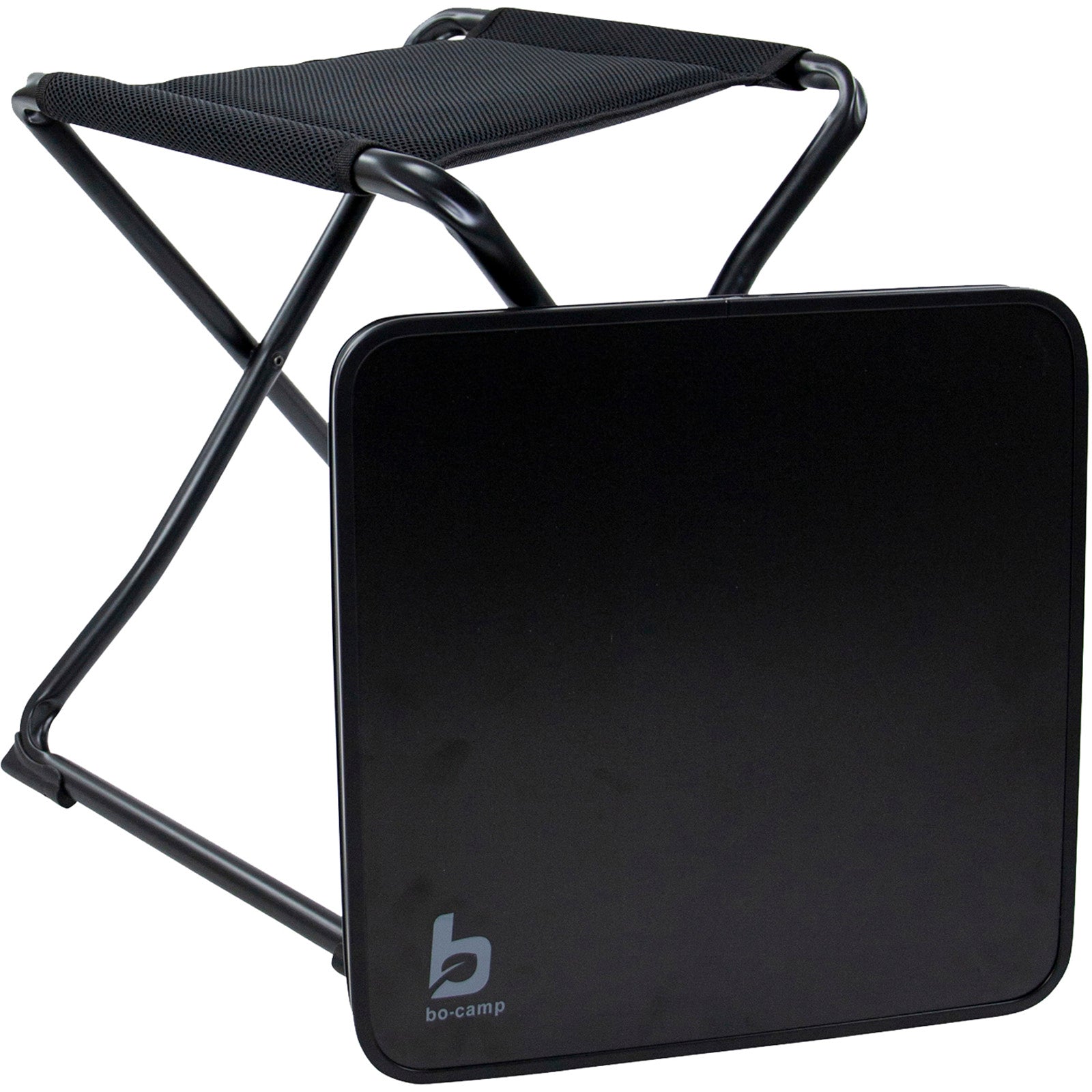 Tabouret de camping BO-CAMP, table d'appoint, tabouret pliant 3D, plateau de table, tabouret pliant 80 kg