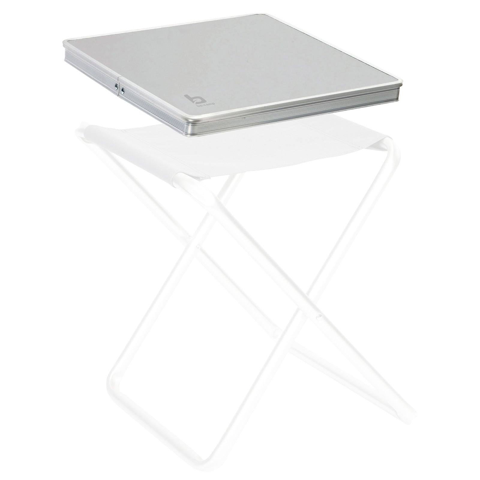 BO-CAMP plateau de table en aluminium tabouret pliant plateau siège de pêcheur pliant coussin de camping