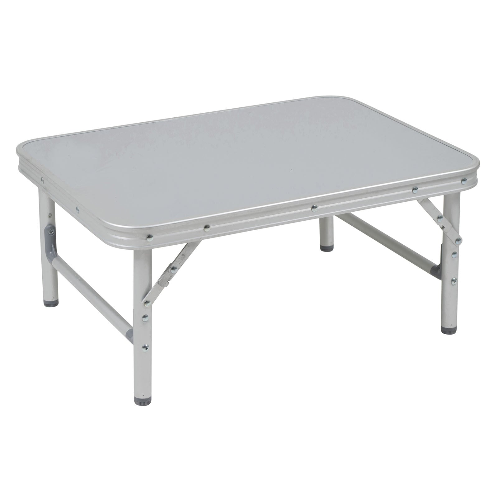 BO-CAMP Aluminium Mini-kampeertafel Premium - Klaptafel, koffertafel, opvouwbare tafel met 2 hoogtes
