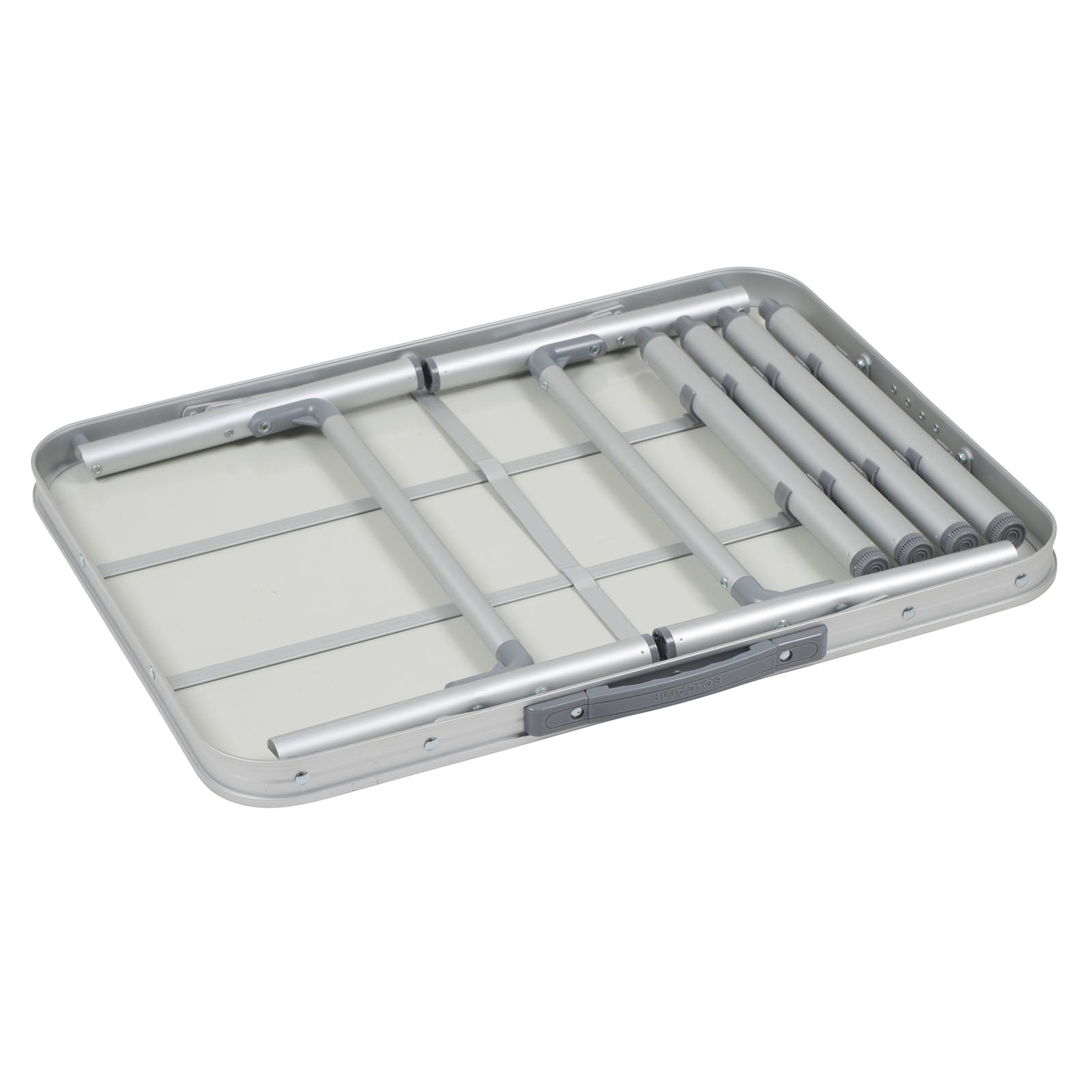 BO-CAMP Aluminium Mini-kampeertafel Premium - Klaptafel, koffertafel, opvouwbare tafel met 2 hoogtes