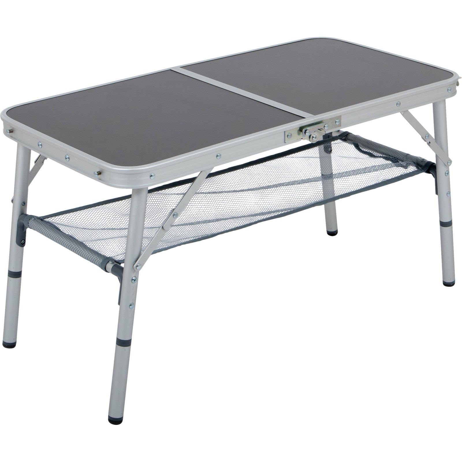 BO-CAMP Alu Campingtisch Klapptisch Falttisch Koffertisch Beistelltisch 4 Höhen