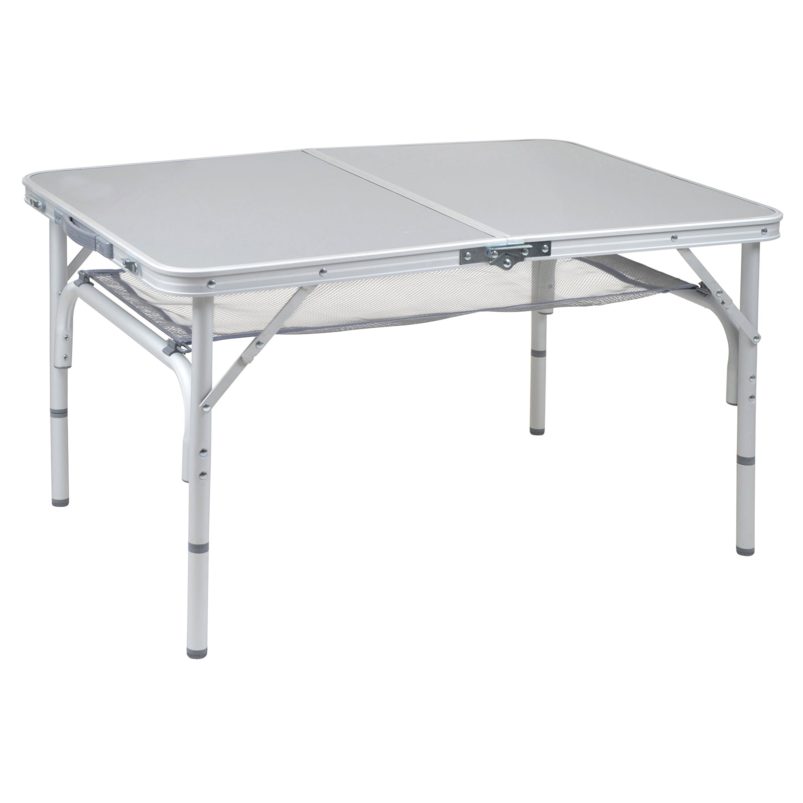 BO-CAMP Table de camping en alu Premium Table pliante Table de jardin 4 hauteurs