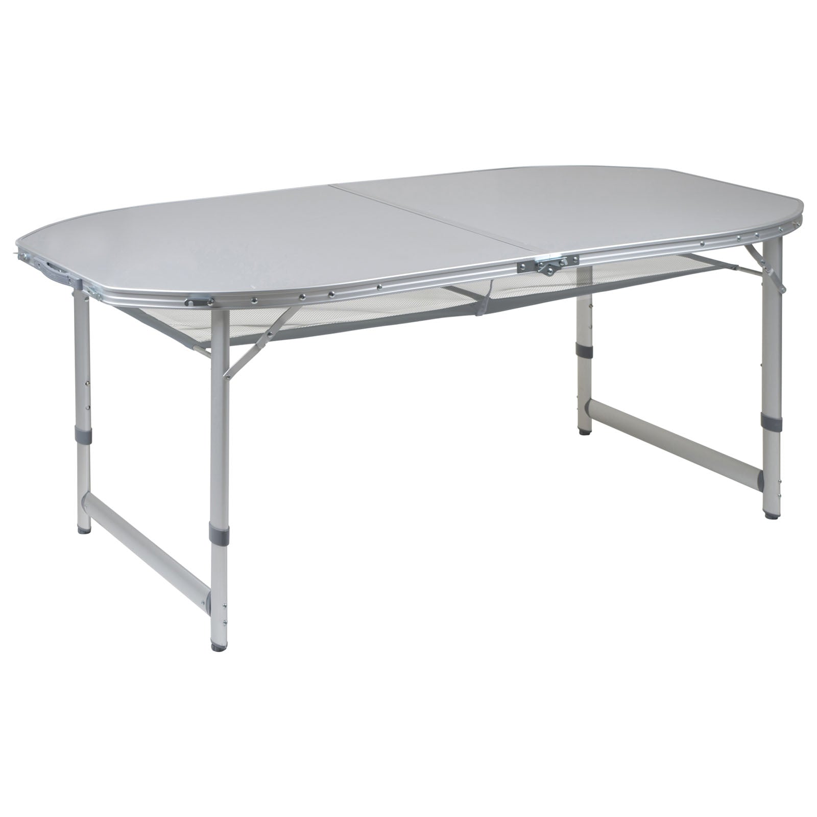 BO-CAMP Camping Suitcase Table Folding Table Folding Table Foldable Foldable Aluminum 3 Heights