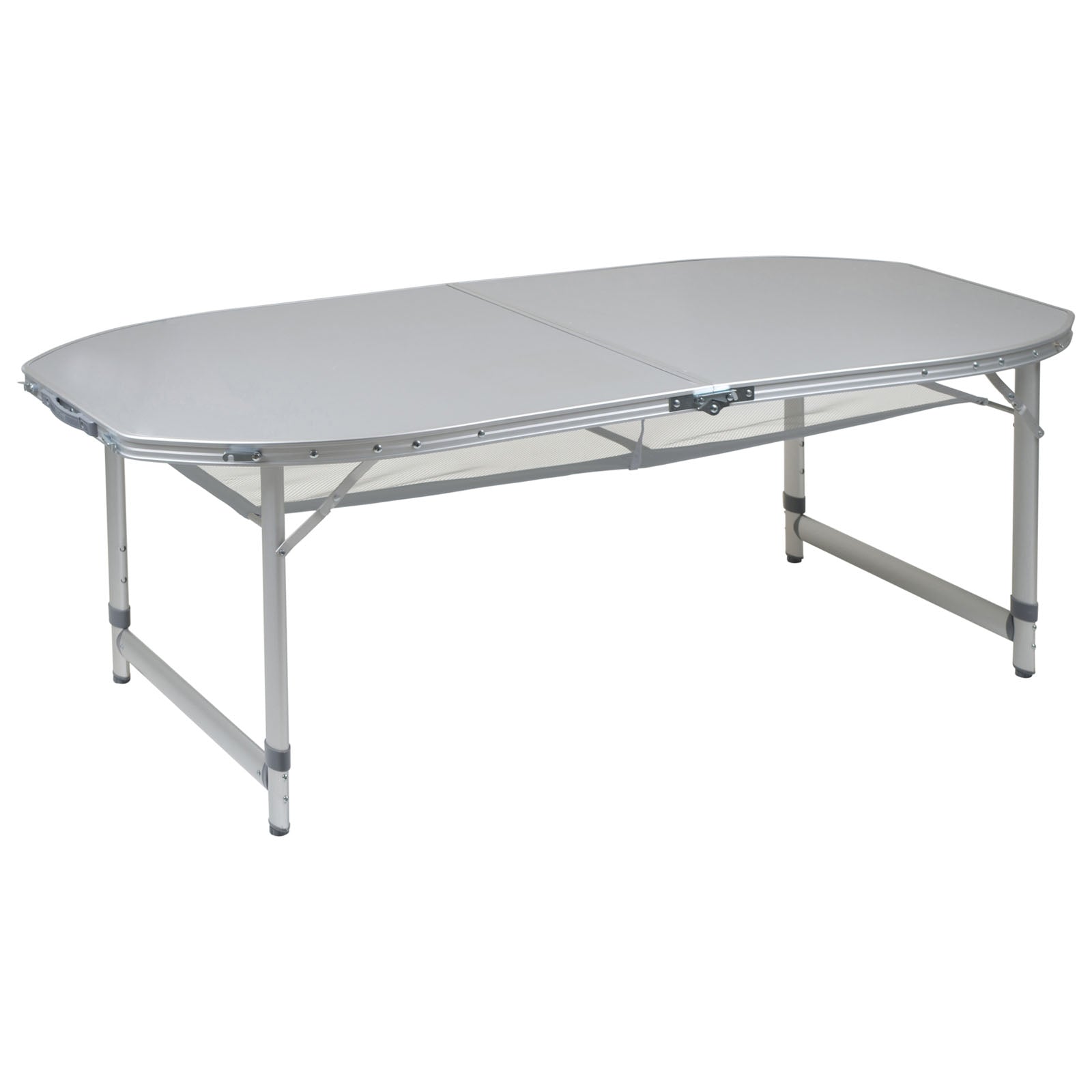 BO-CAMP Campingkoffertafel Klaptafel Opvouwbare tafel Opvouwbaar Aluminium 3 hoogtes