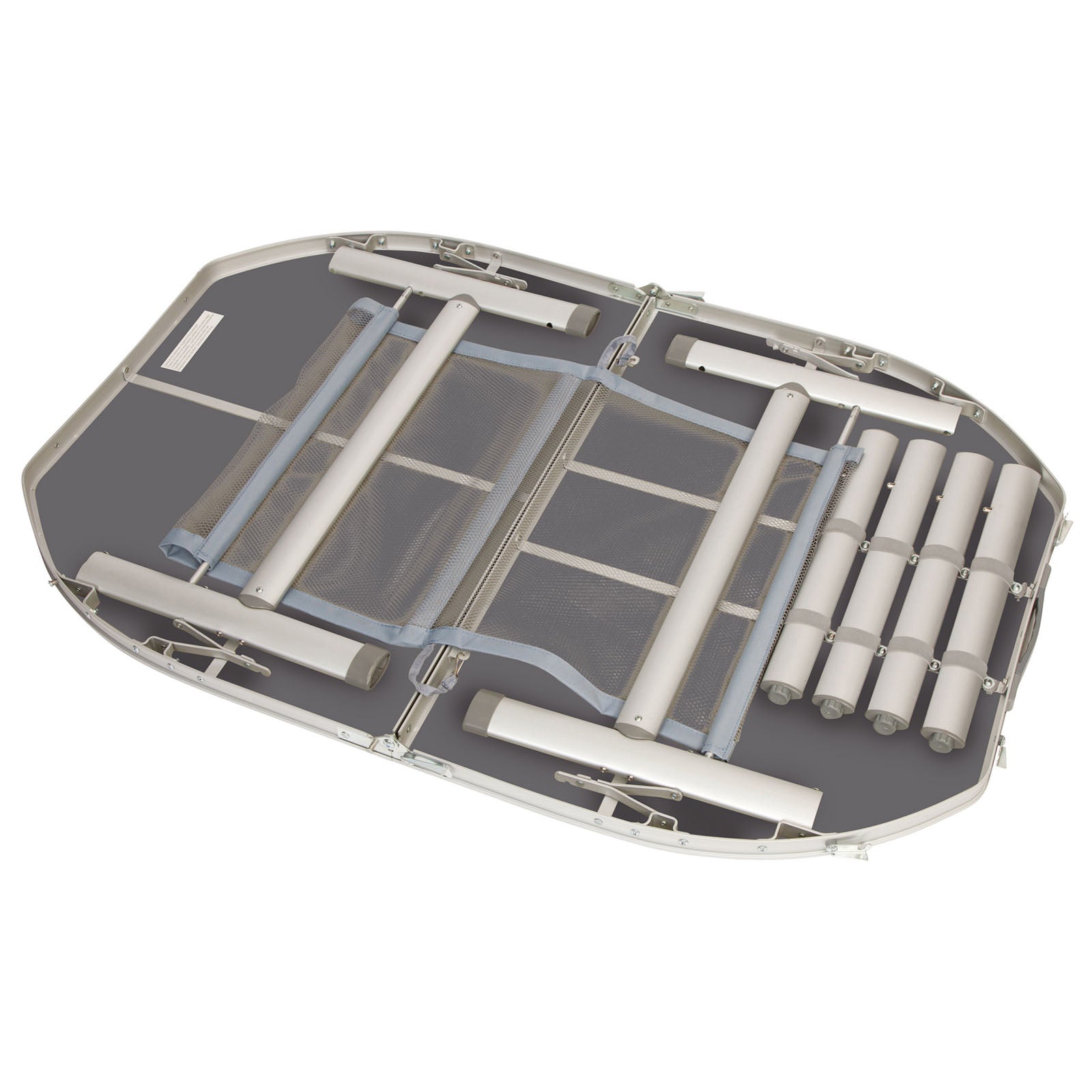 BO-CAMP Campingkoffertafel Klaptafel Opvouwbare tafel Opvouwbaar Aluminium 2 hoogtes