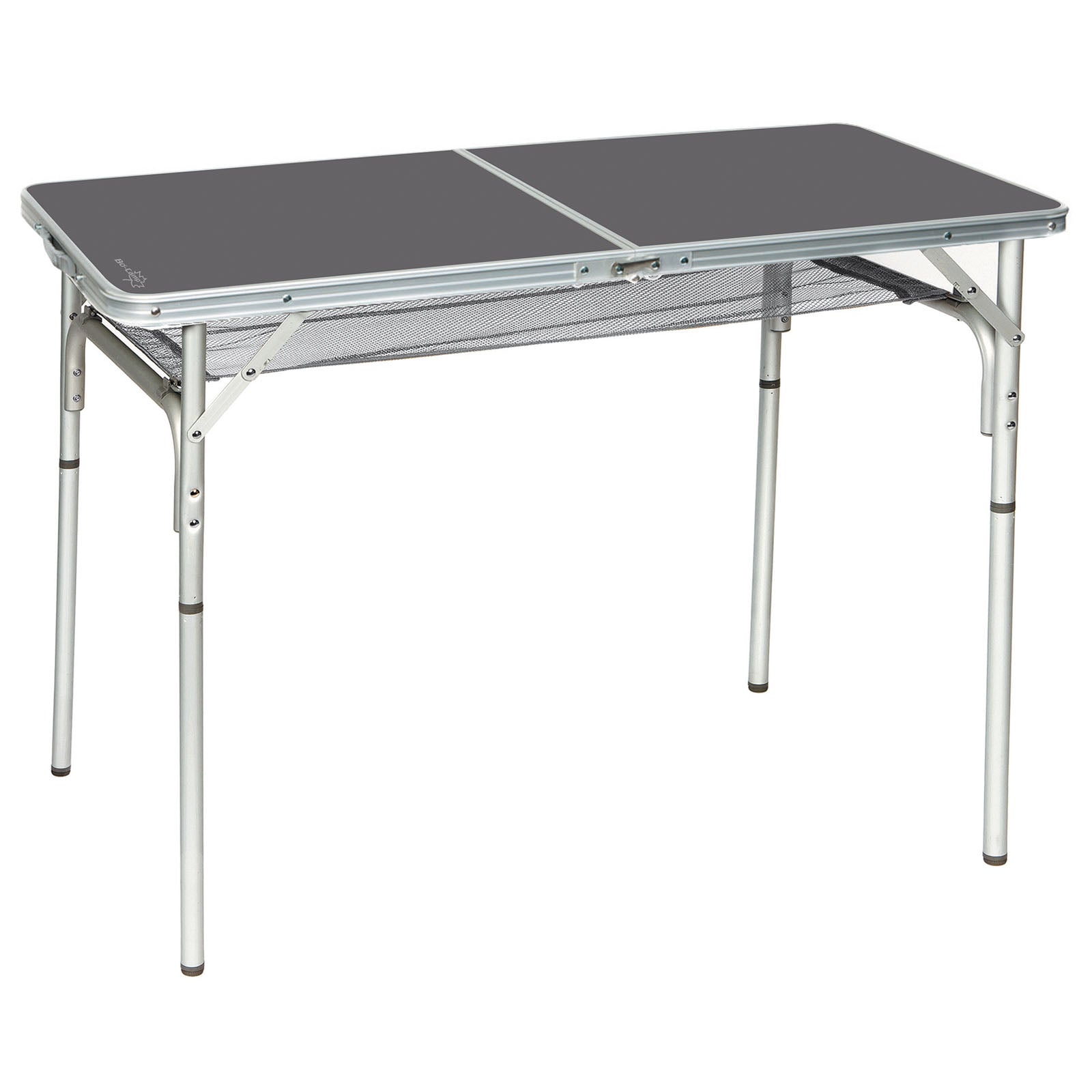 BO-CAMP Table de camping pliante en aluminium 2 hauteurs